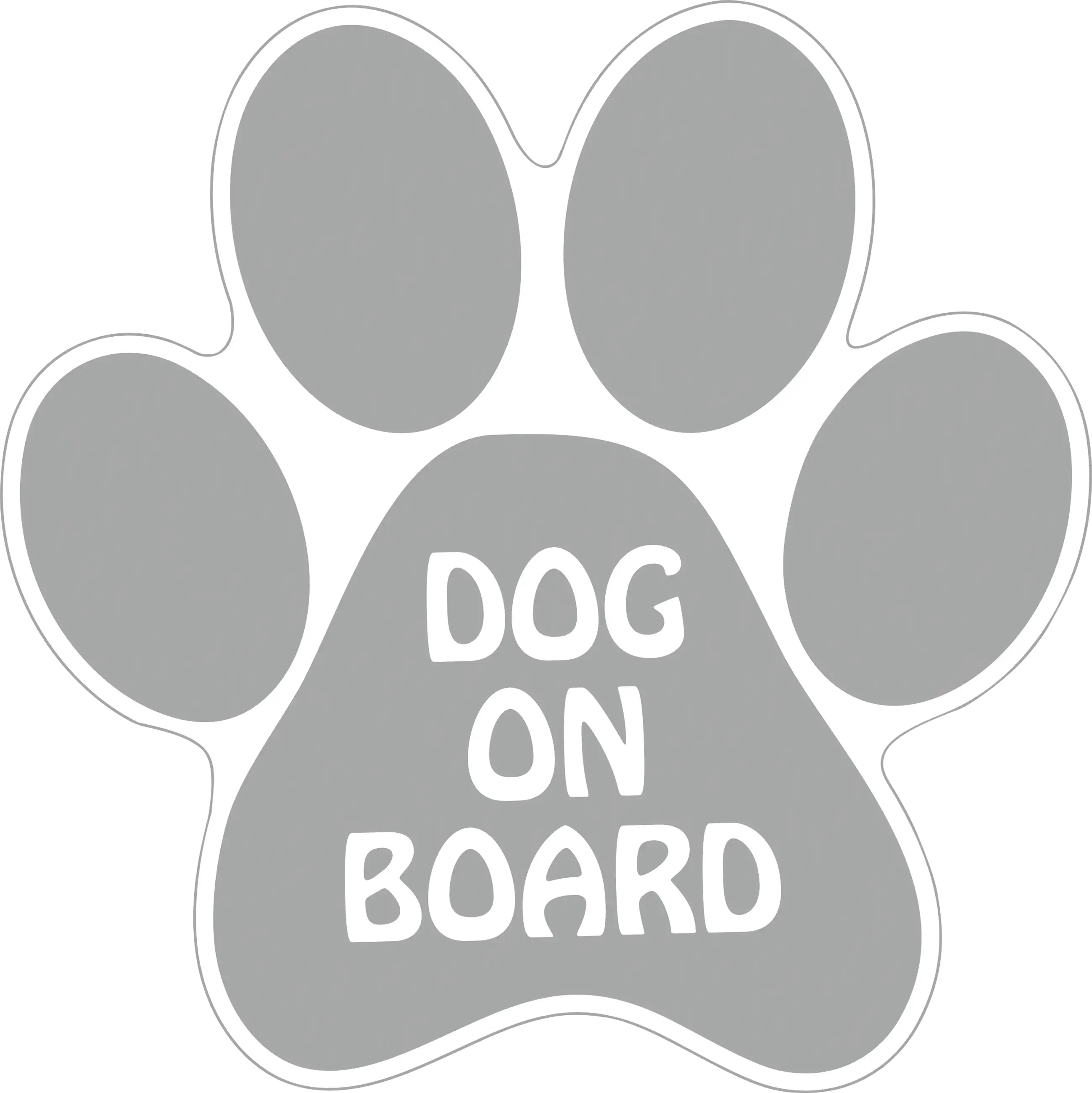 Hermann Schütz Aufkleber Pfote Dog on board