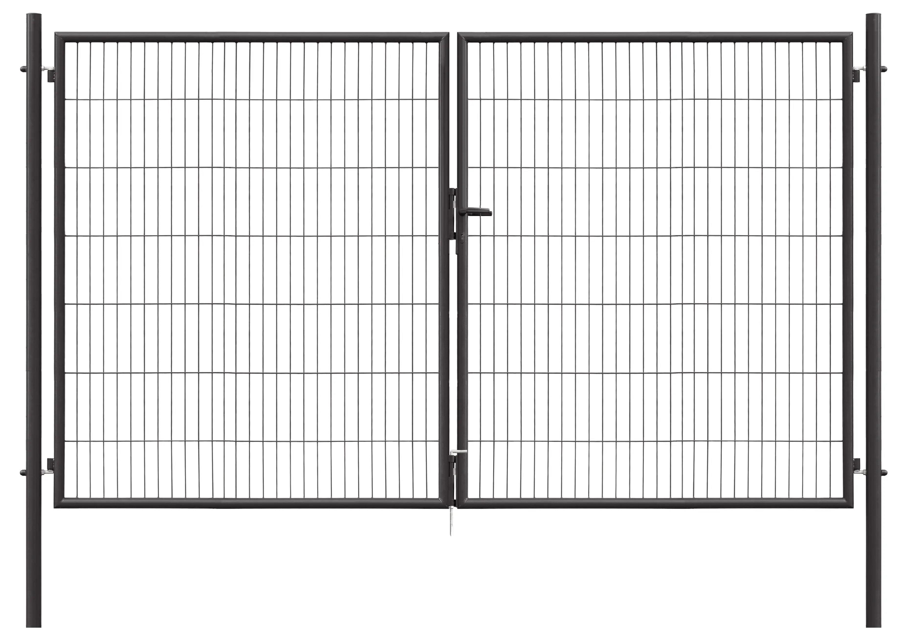 Floraworld Gartentor doppelflügelig Classic inkl. 2 Pfosten 300 x 175 cm anthrazit