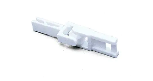 Gardinia Haken für Schräganlage weiß, 5-er Pack