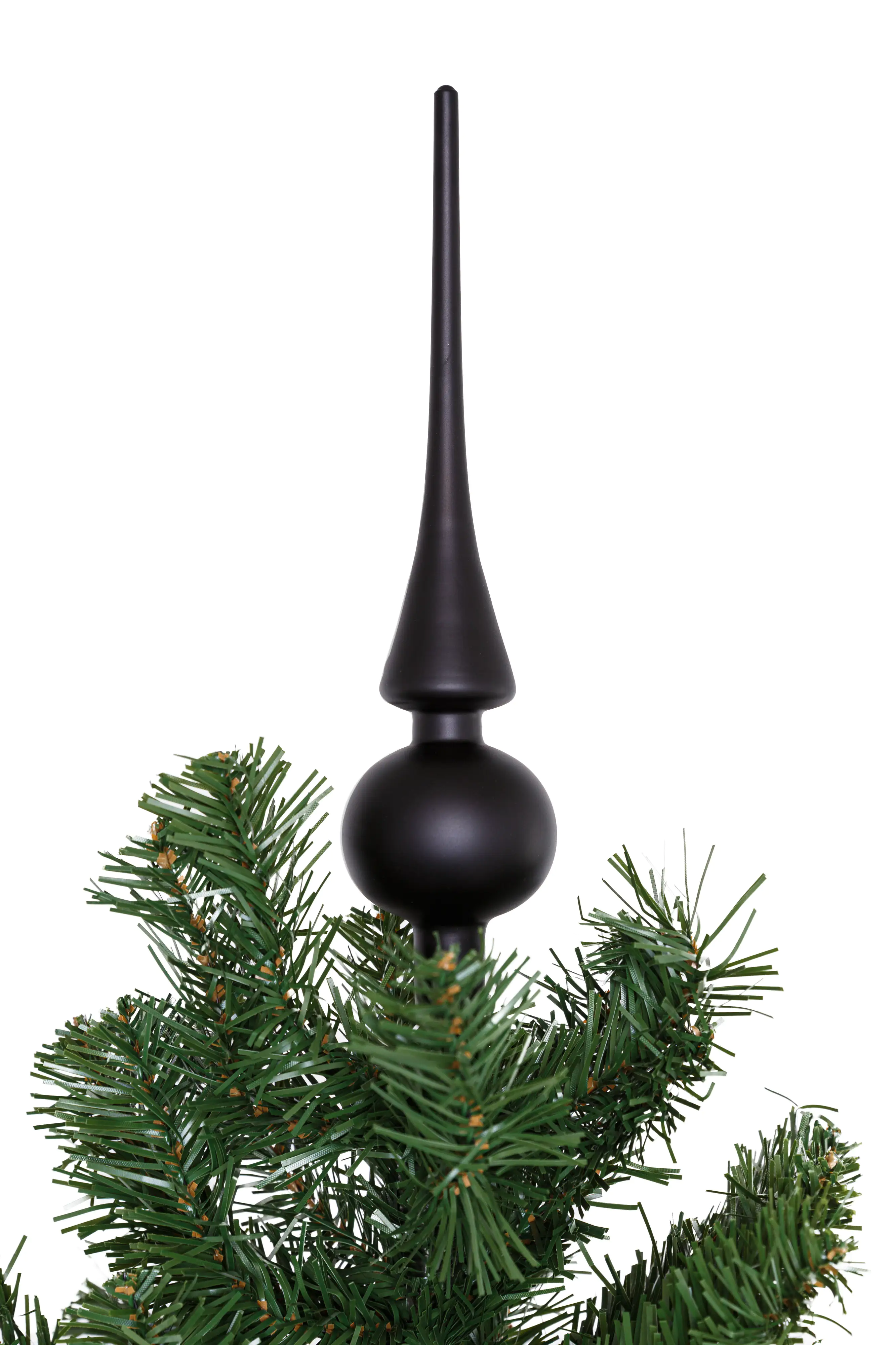 TrendLine Christbaumspitze aus Glas 26 cm schwarz matt TrendLine Christbaumspitze aus Glas 26 cm schwarz matt