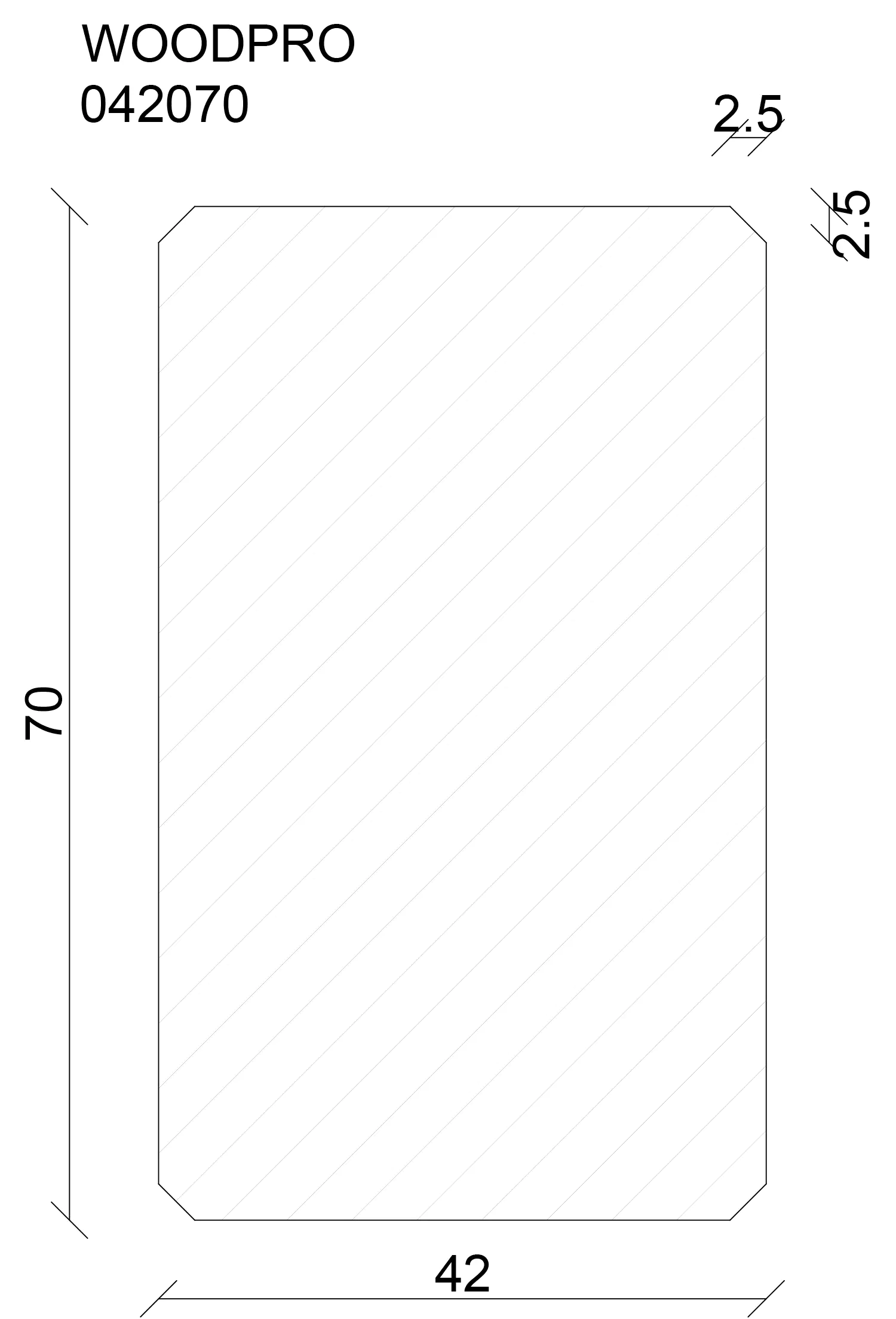 FN Neuhofer Rahmen Wood Pro 240 cm 70 x 42 mm Fichte