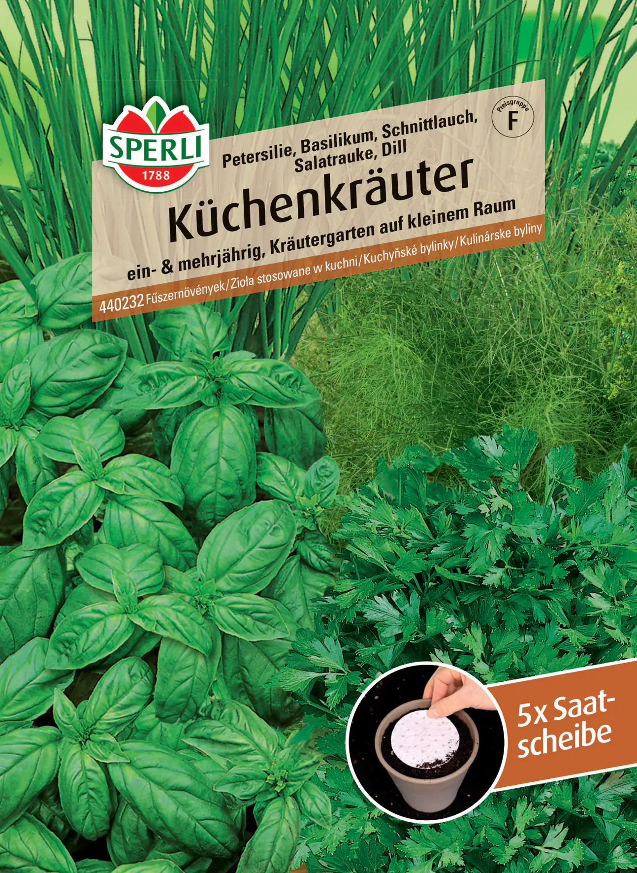 Sperli Küchenkräuter Saatscheibe Sperli Küchenkräuter Saatscheibe