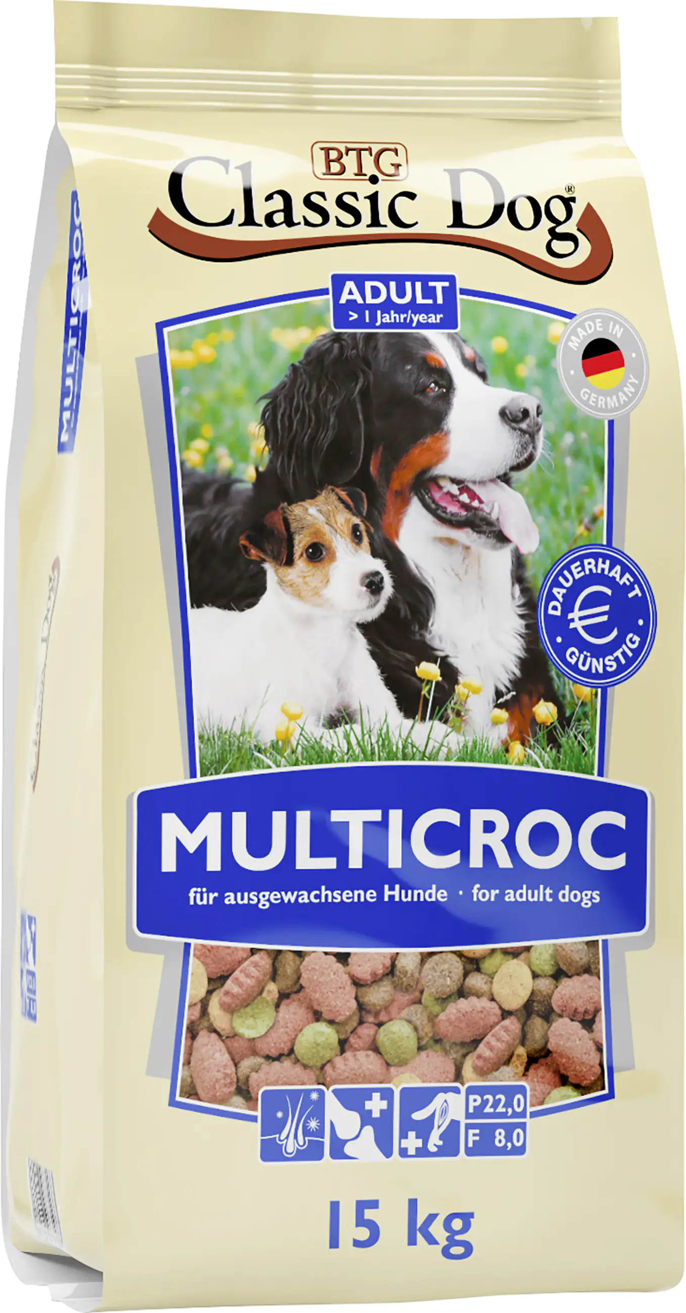 Classic Dog Multicroc 15Kg