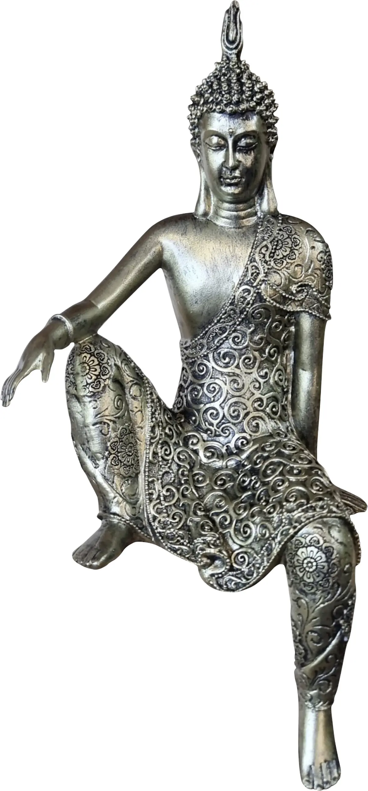 Dekofigur Buddha 31 cm bunt