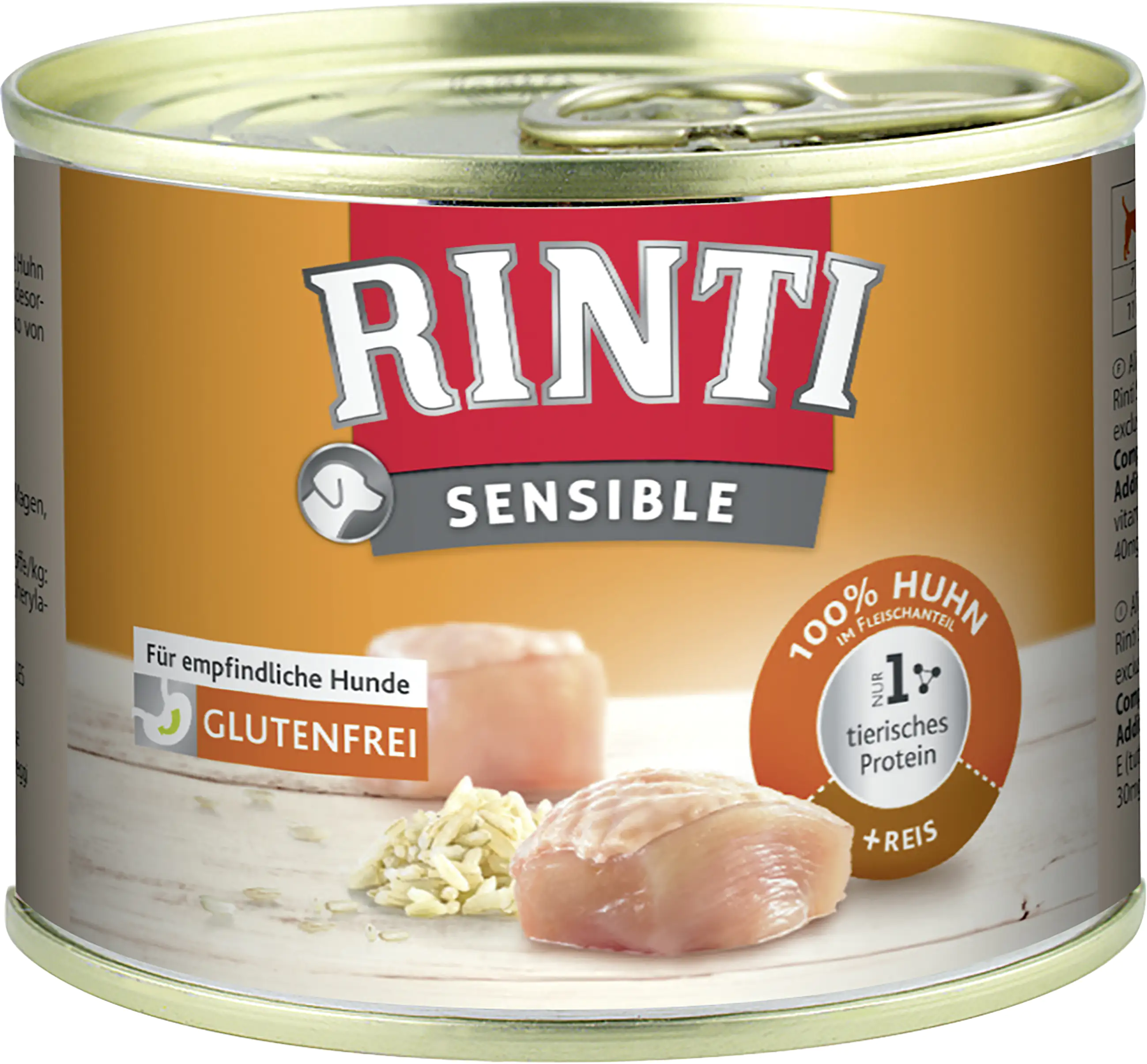 Rinti Sensible Hundenassfutter Adult 185 g Huhn & Reis