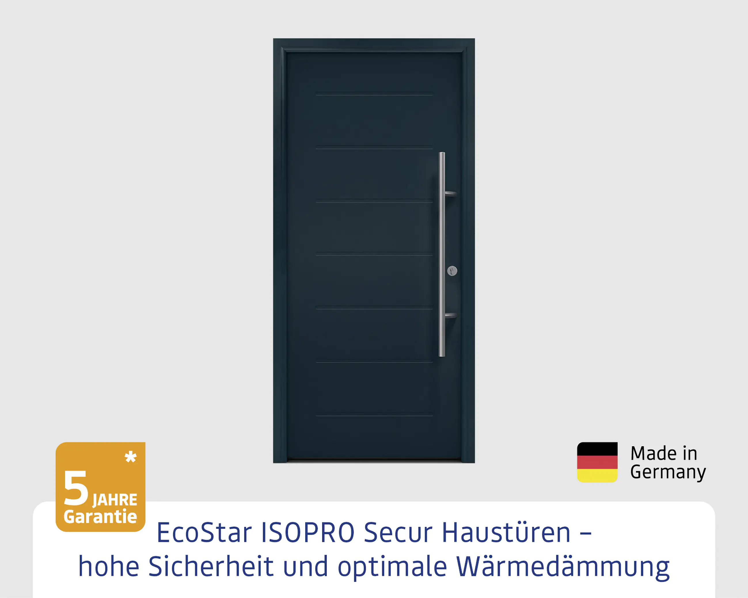 EcoStar Haustür ISOPRO Secur IPS 015 RC2 anthrazitgrau 110 x 210 cm EcoStar Haustür ISOPRO Secur IPS 015 RC2 anthrazitgrau 110 x 210 cm