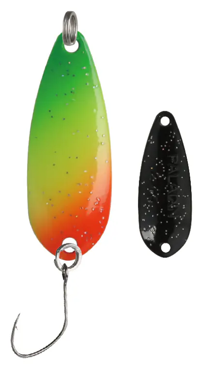 Paladin Angelköder Spoon Asgard 1,6 g UV rainbow/schwarz/glitzer