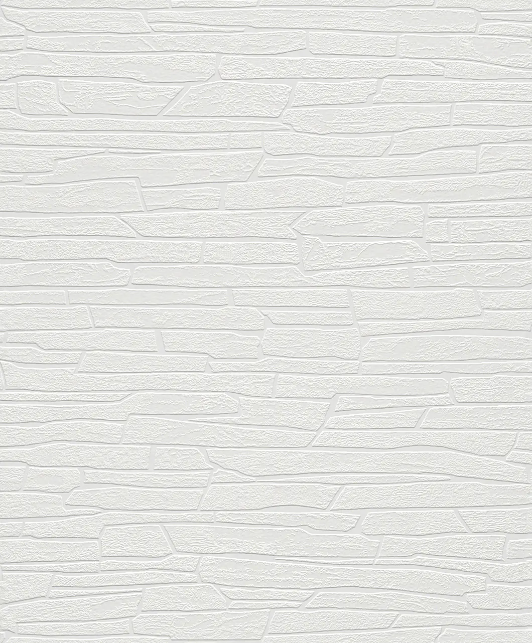 Rasch Vliestapete 816747 Wallton überstreichbare steine weiß 10,05 x 0,53 m