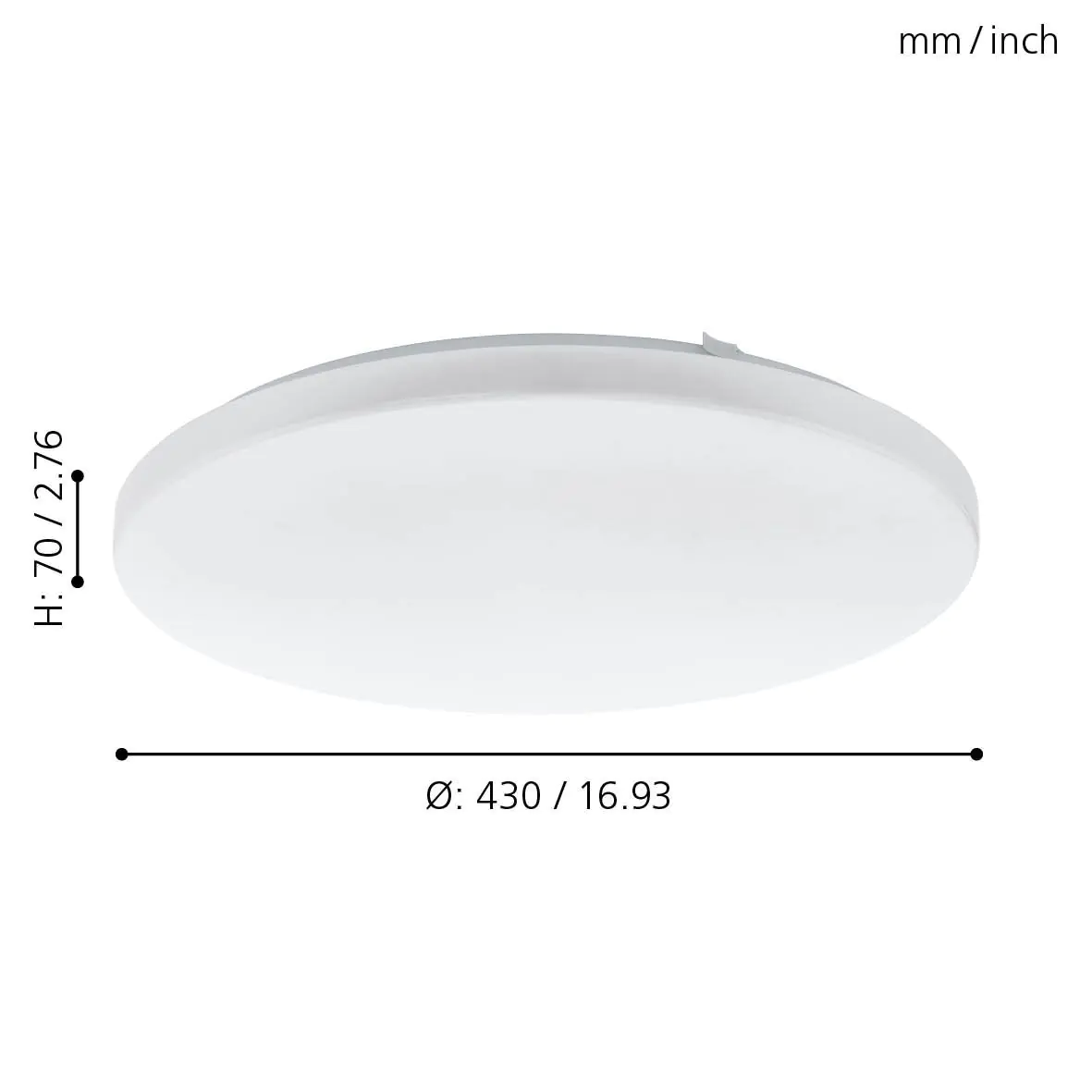 Eglo LED Deckenleuchte Frania weiß Ø 43 cm warmweiß Eglo LED Deckenleuchte Frania weiß Ø 43 cm warmweiß