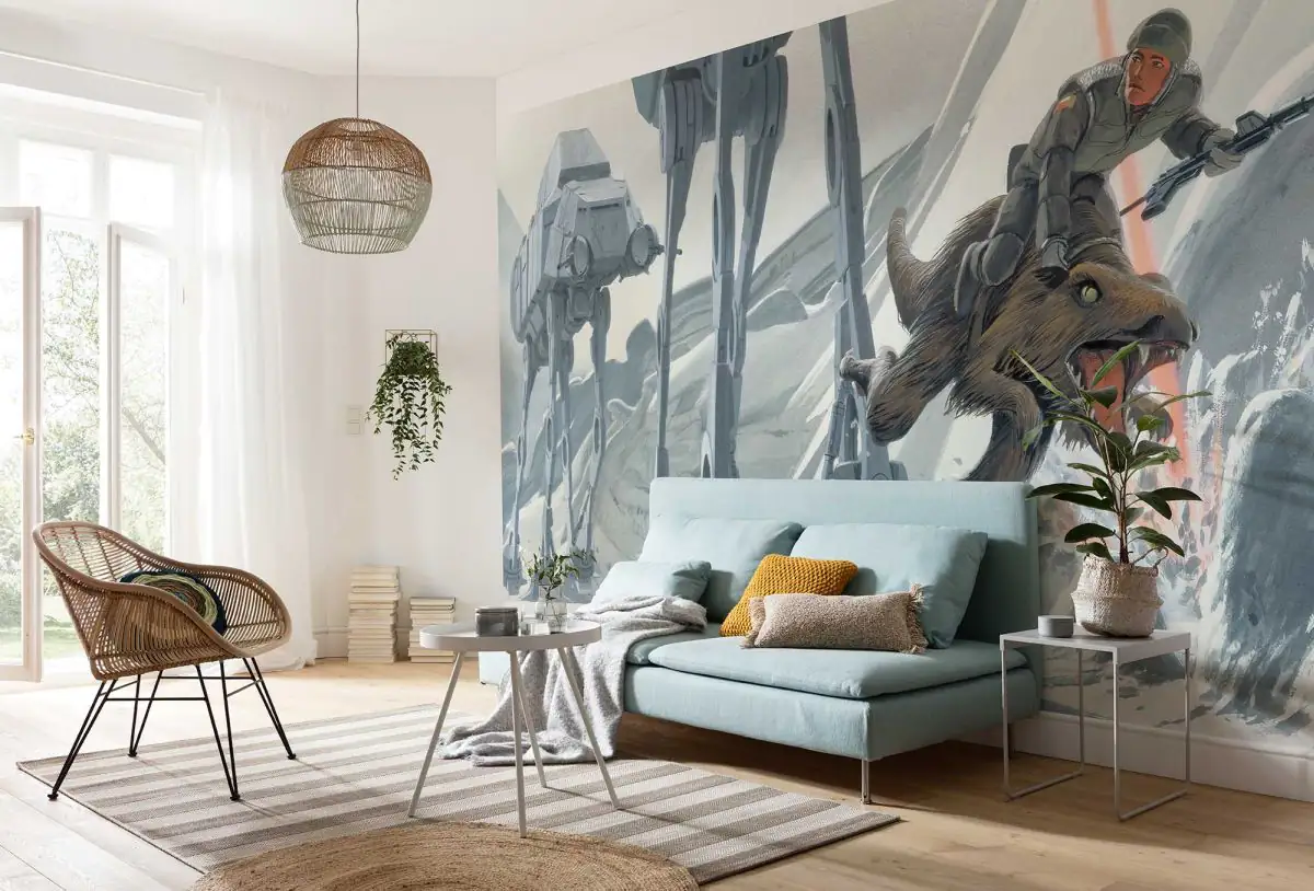 4055065510700_1 Komar Vlies Fototapete Star Wars Classic Darth Vader vs. Luke Skywalker 500 x 250 cm