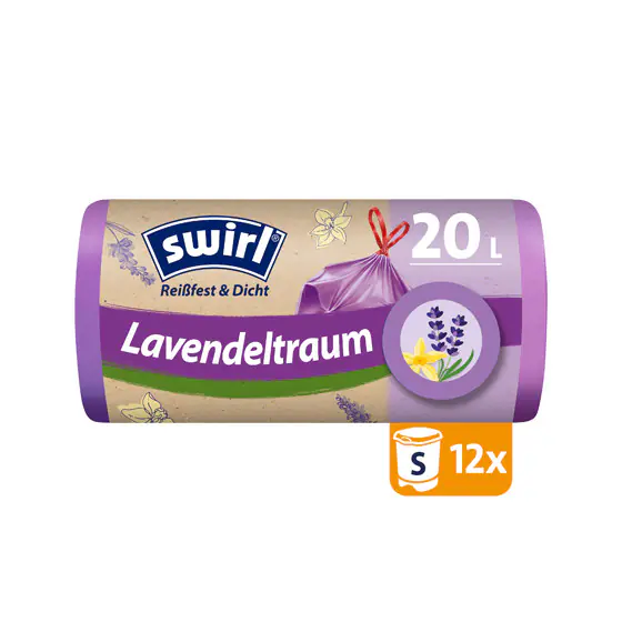 Swirl® 20 L Duft-Müllbeutel Lavendeltraum Reißfest & Dicht