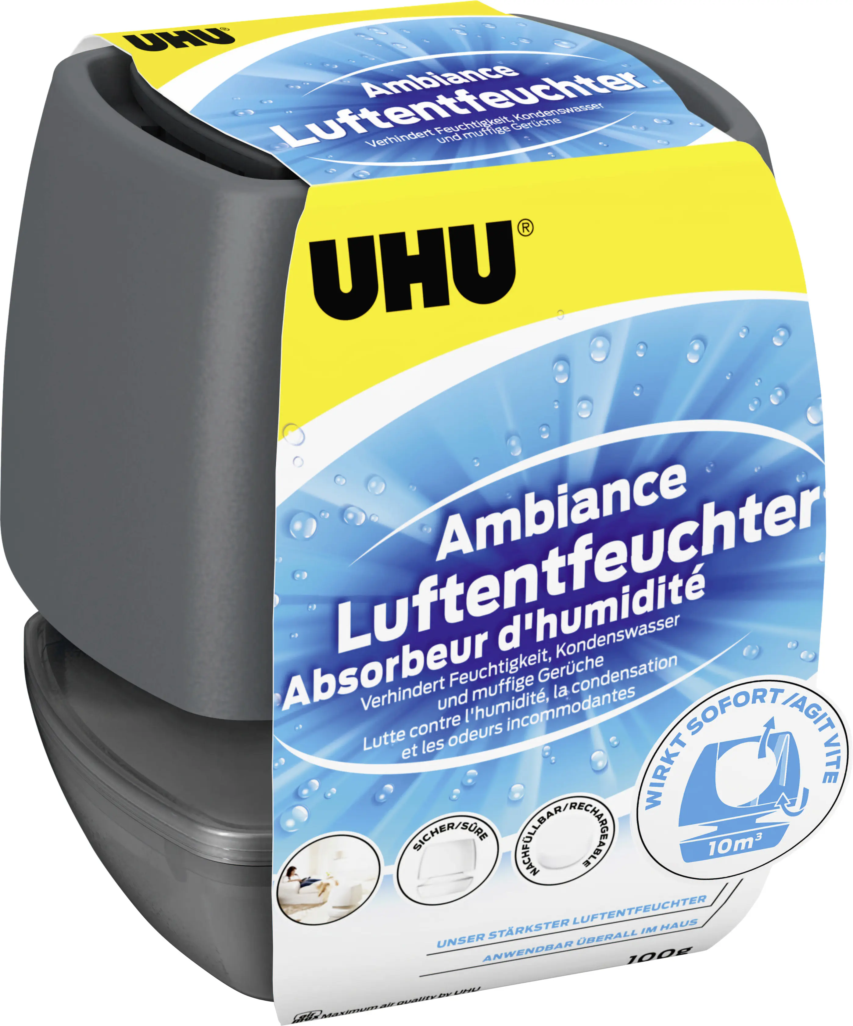 UHU Luftentfeuchter Ambiance anthrazit, 100 g