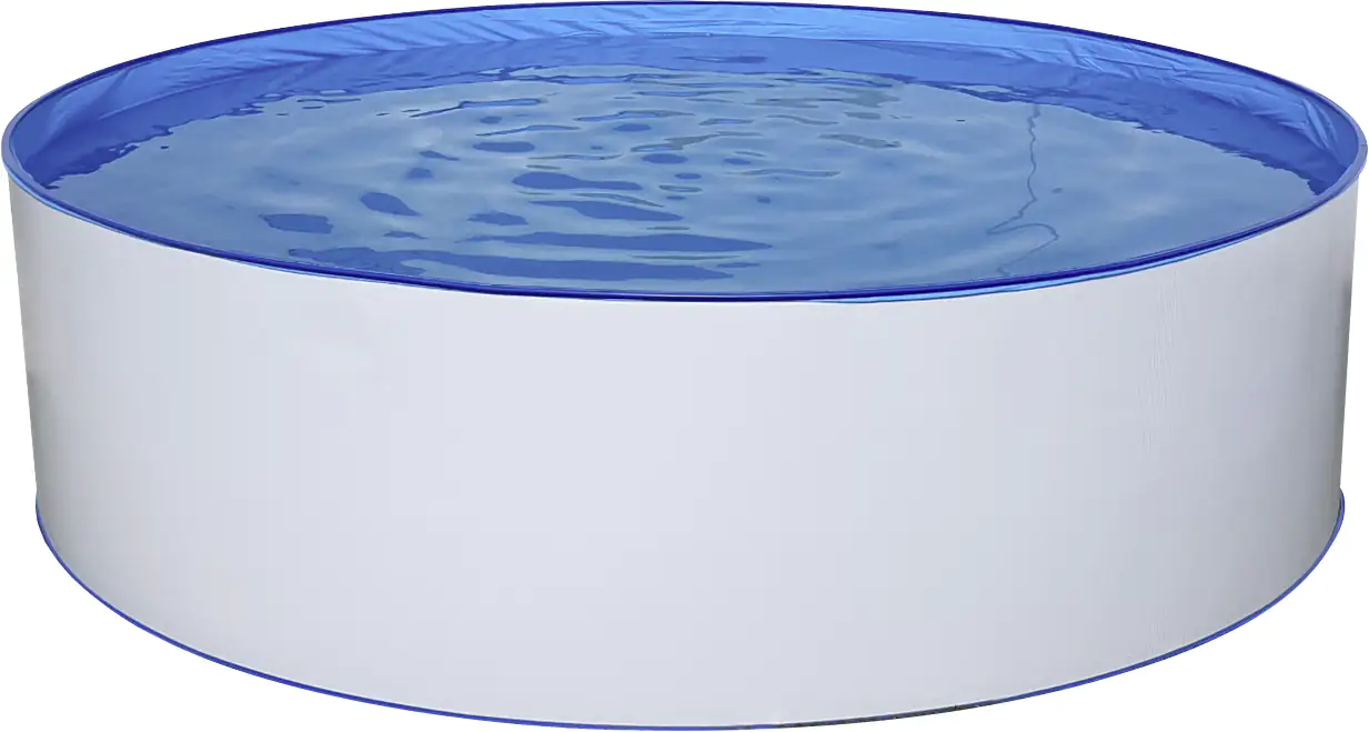 Steinbach Stahlwandpool Set Nuovo weiß, Ø 450 x 120 cm