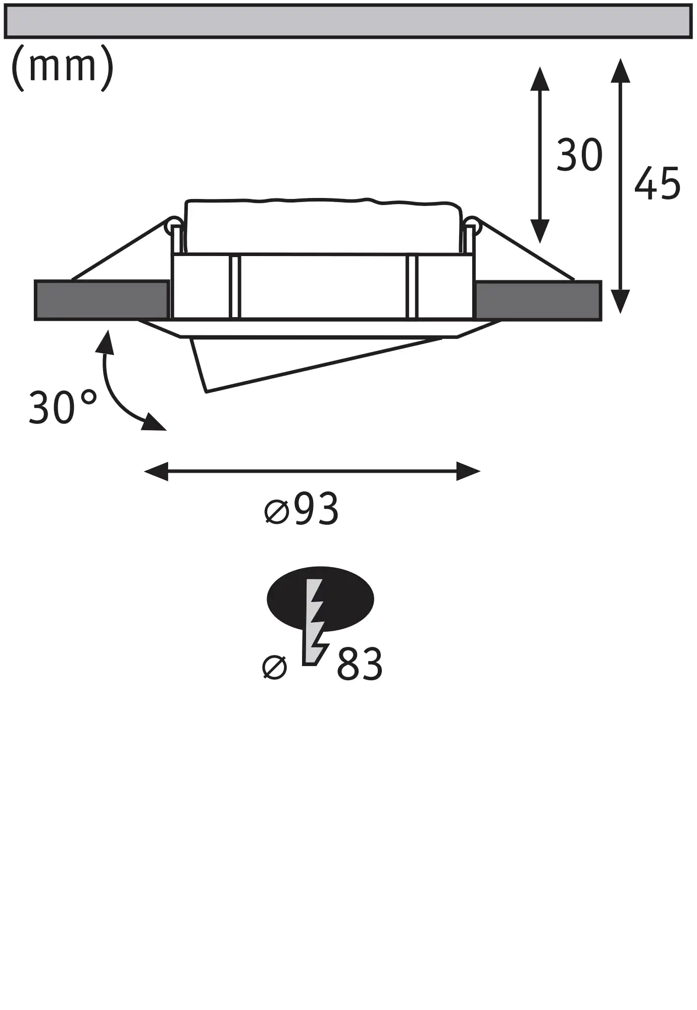 Paulmann LED Einbauleuchte Nova Plus 3er-Set weiß matt schwenkbar Ø 9,3 cm 