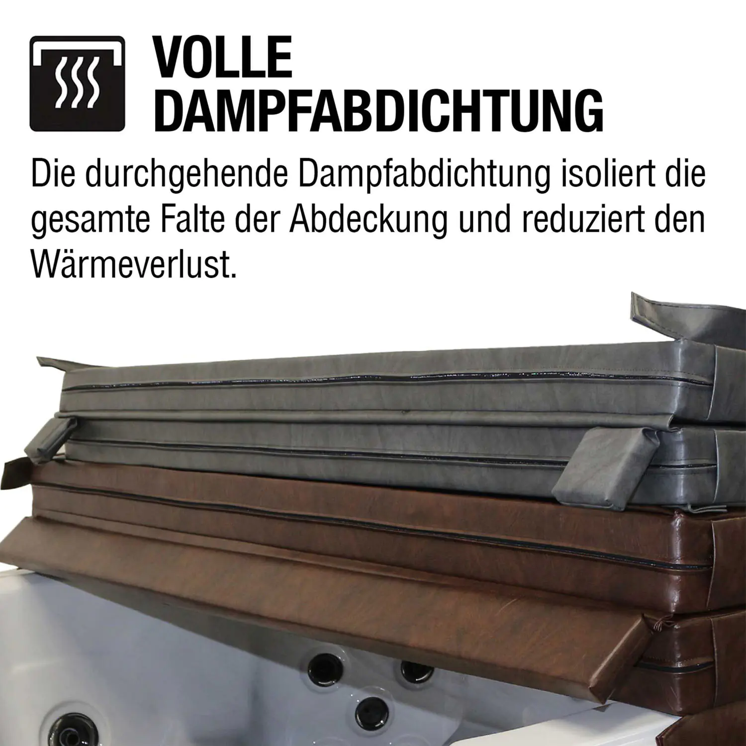 Canadian Spa Deluxe Whirlpool Isolierabdeckung braun 223 x 223 cm universell passend Canadian Spa Deluxe Whirlpool Isolierabdeckung braun 223 x 223 cm universell passend