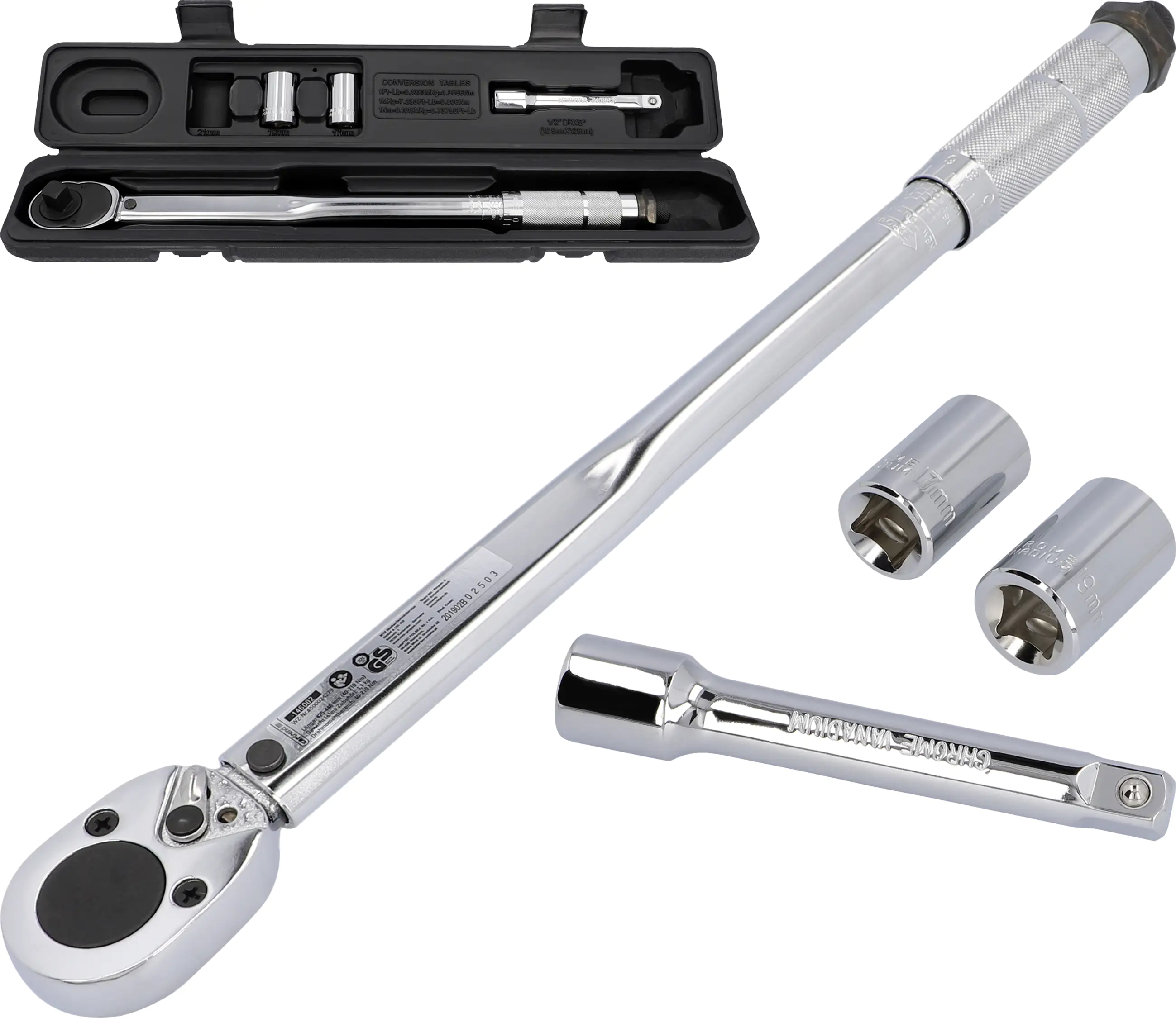 Cartrend Drehmomentschlüssel 12,7 mm (1/2"), 40-210 Nm Cartrend Drehmomentschlüssel 12,7 mm (1/2"), 40-210 Nm