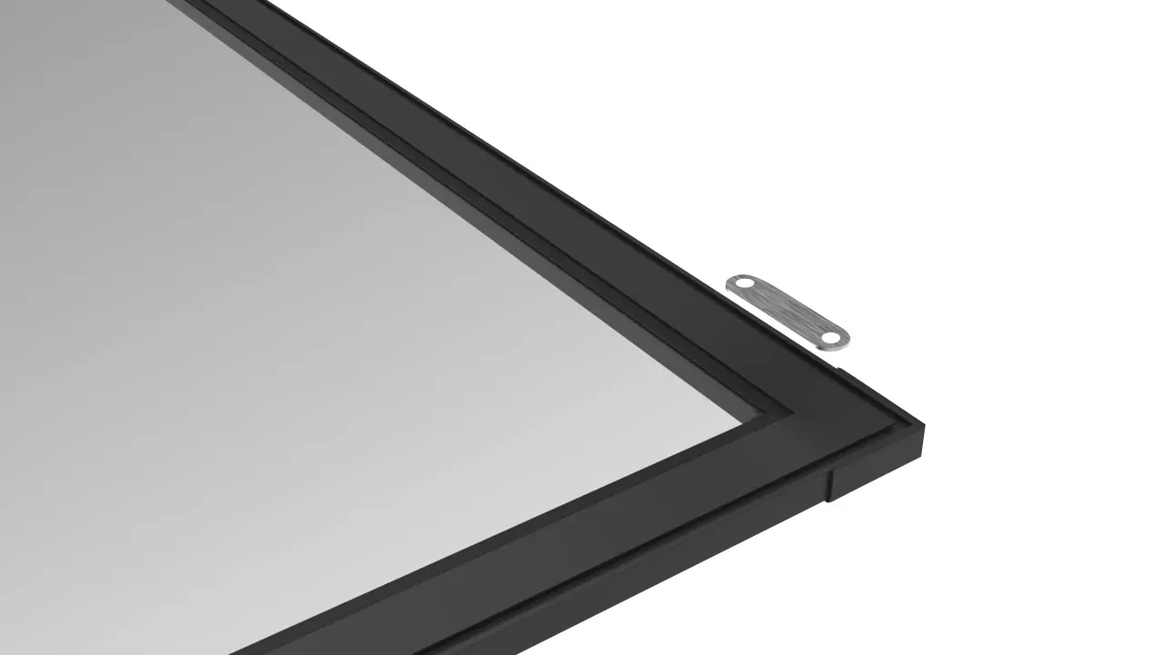 TrendLine Fliegenschutz-Tür 100 x 210 cm schwarz/anthrazit kürzbar