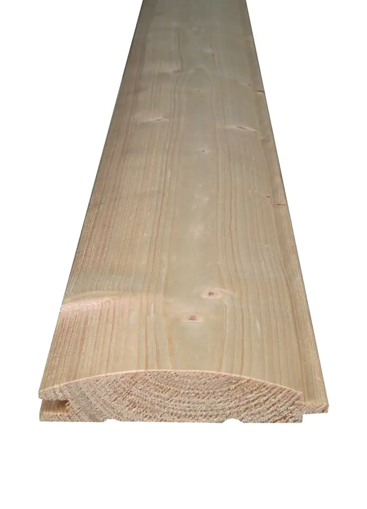 Profilholz Fichte Tanne A B-Sortierung Blockhausprofil 300 x 9,6 cm 19 mm Profilholz Fichte Tanne A B-Sortierung Blockhausprofil 300 x 9,6 cm 19 mm