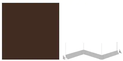 Getalit Innenecke 90° Plus 35 x 35 x 35 mm, mocca