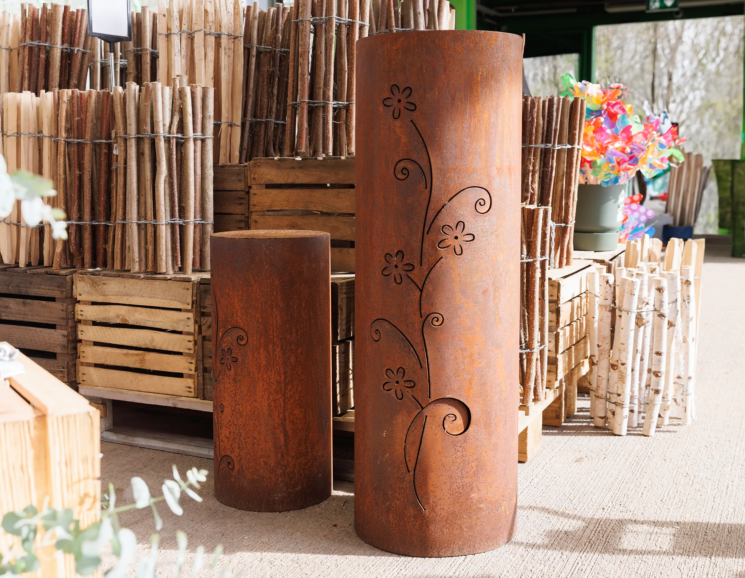 Rostsäule rund 100 cm