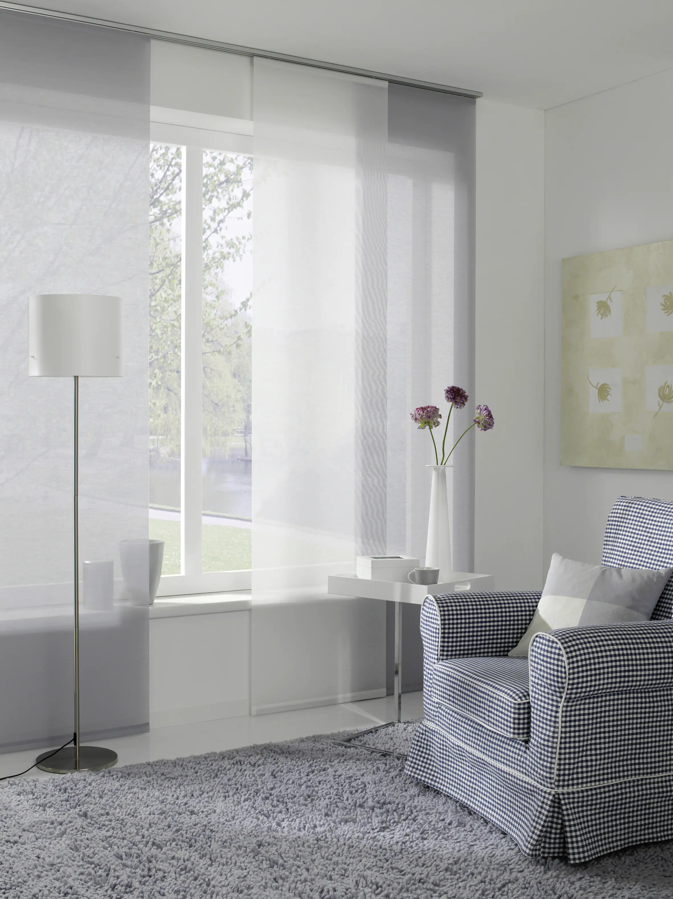 4003018290353_1393351 Gardinia Flächenvorhang Entry grau 60 x 245 cm