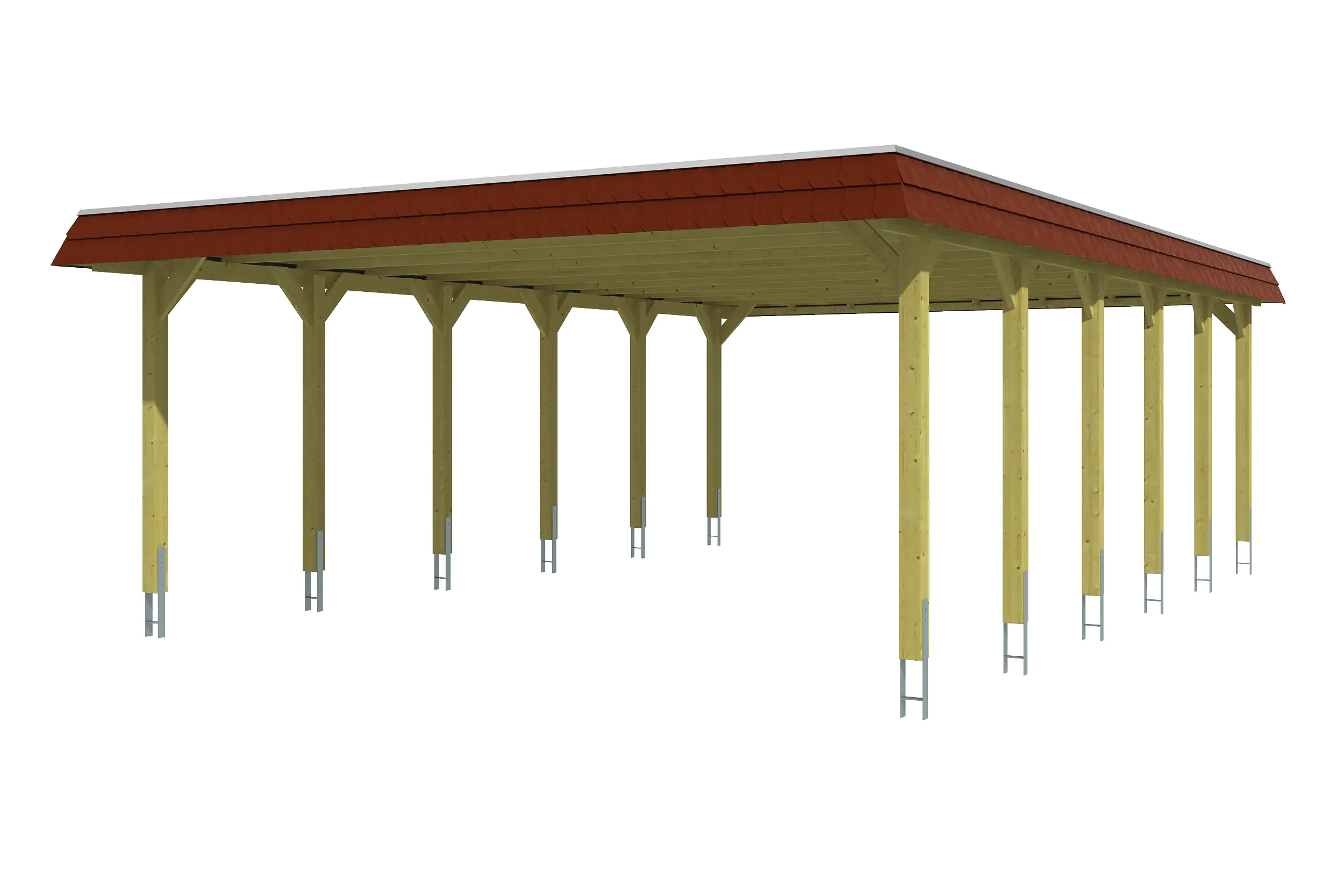 SKAN HOLZ Carport Spreewald 585 x 893 cm mit EPDM-Dach