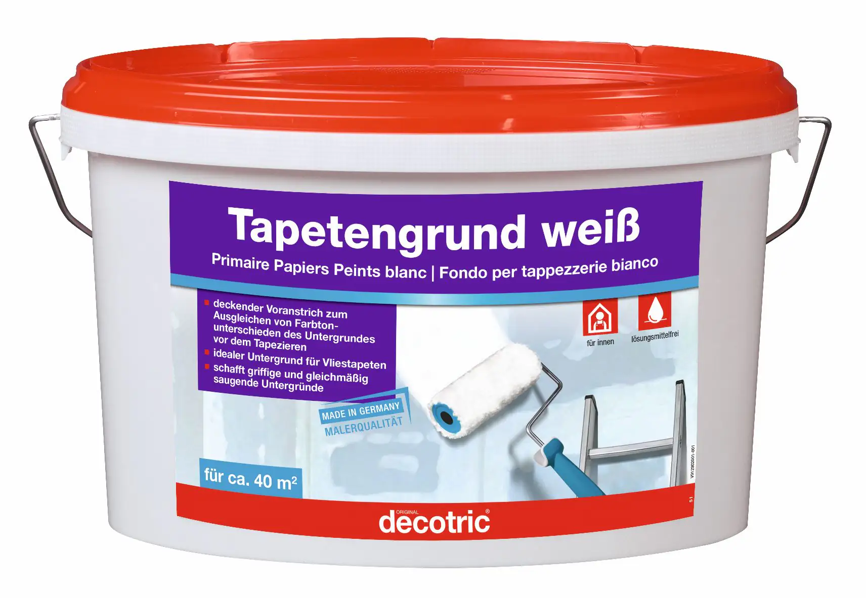 Decotric Tapetengrund 5 L weiß Decotric Tapetengrund 5 L weiß