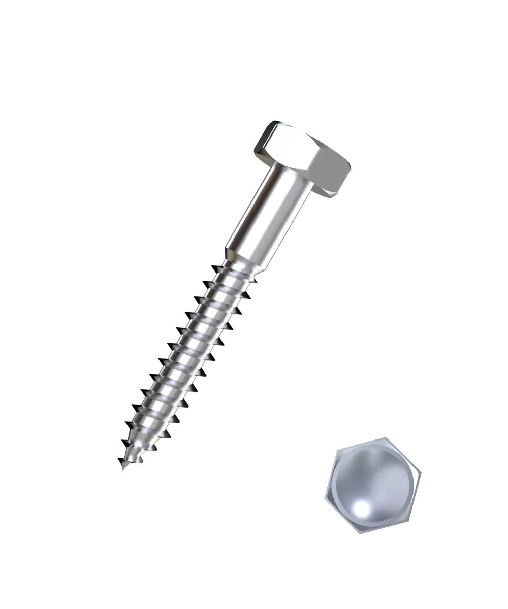 Connex Holzschrauben 8.0 x 70 mm Sechskant Sechskantkopf - 50 Stk.