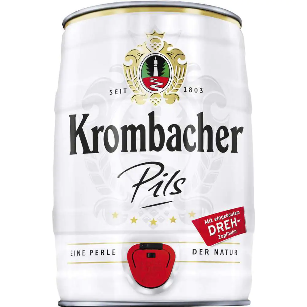 Krombacher Pils Bier 5 l Party-Fass