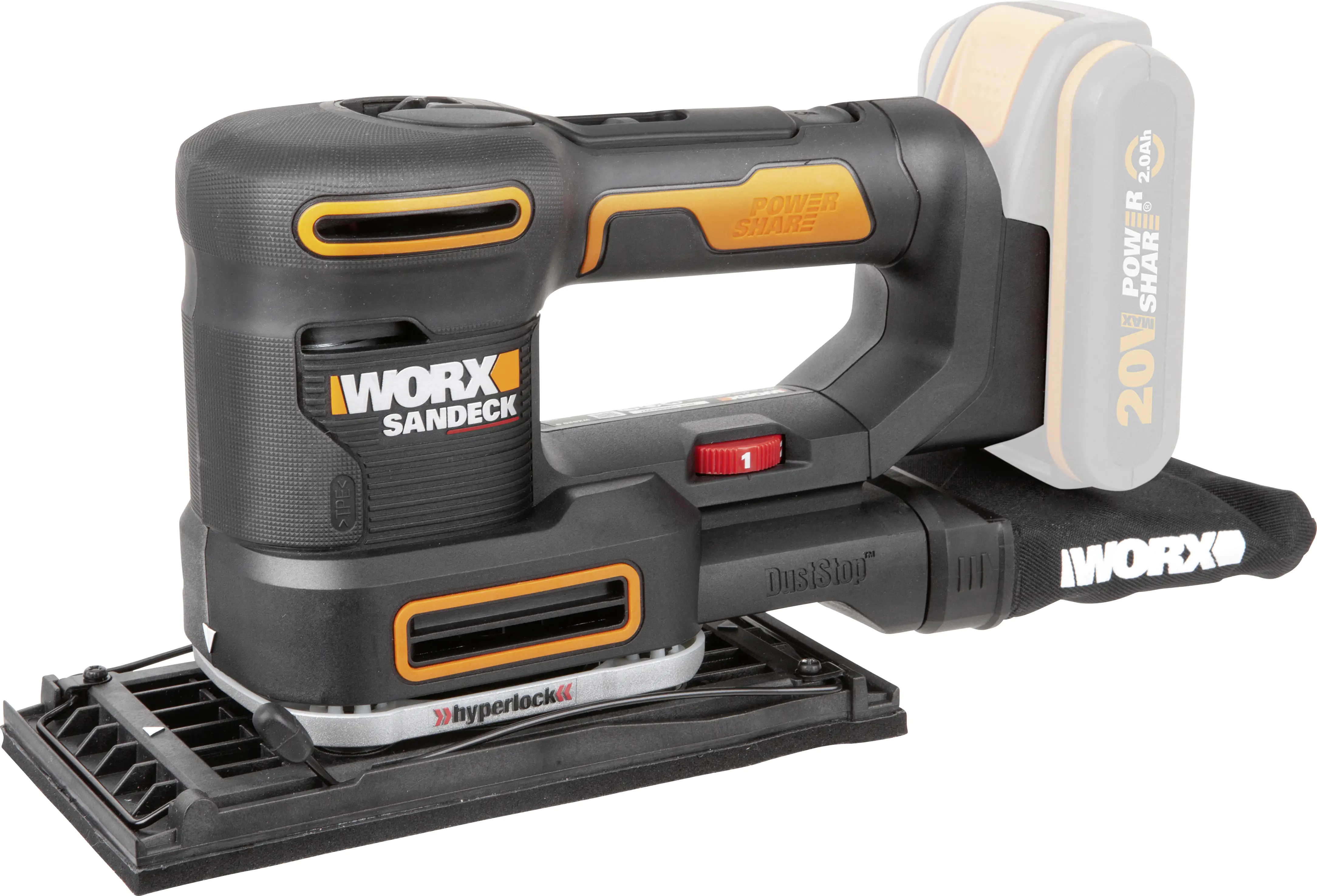 6924328318613_2767084 Worx Akku-Multifunktionschleifer WX820.9 20 V ohne Akku & Ladegerät
