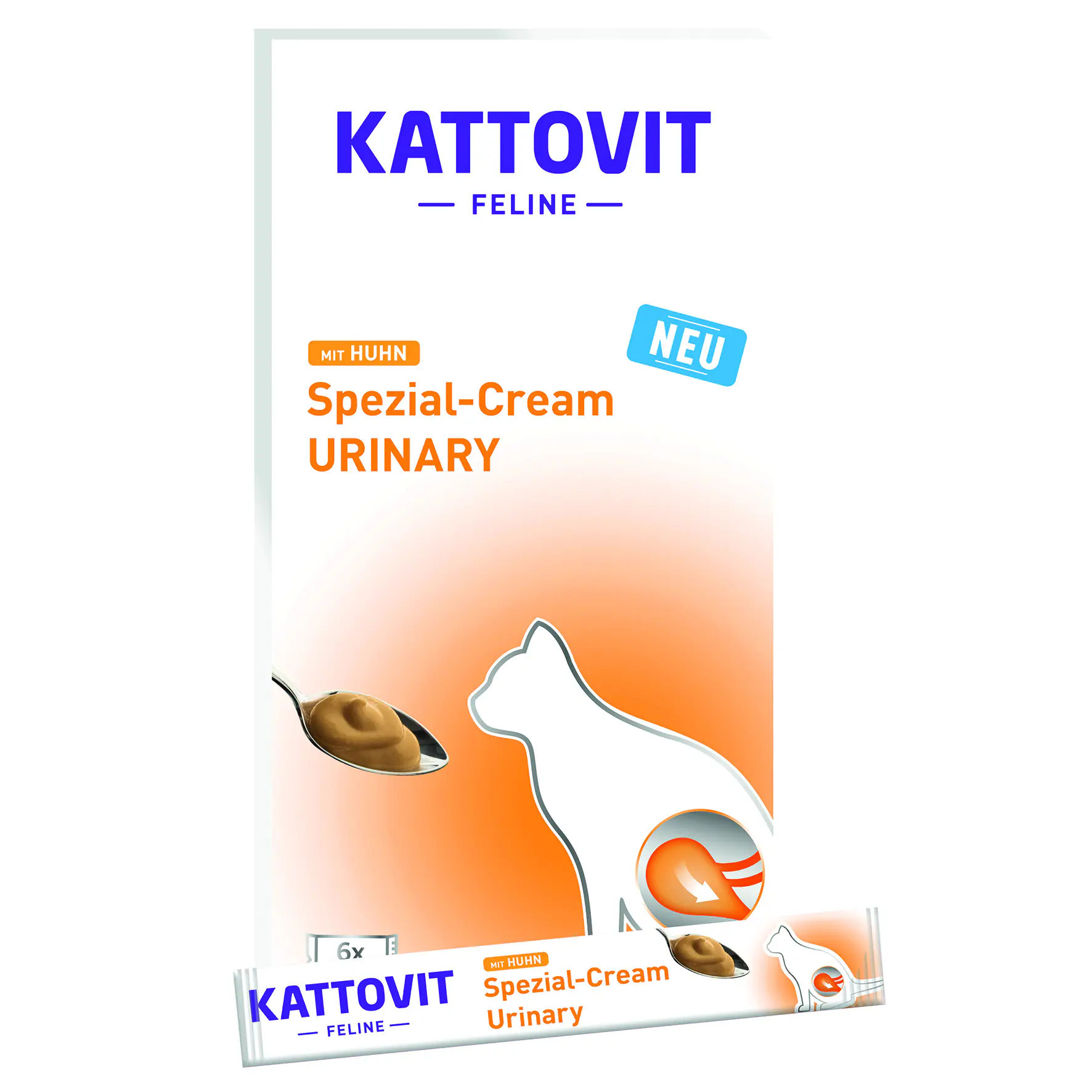 Kattovit Urinary Katzensnack Spezial-Cream Adult 6 x 15 g Huhn