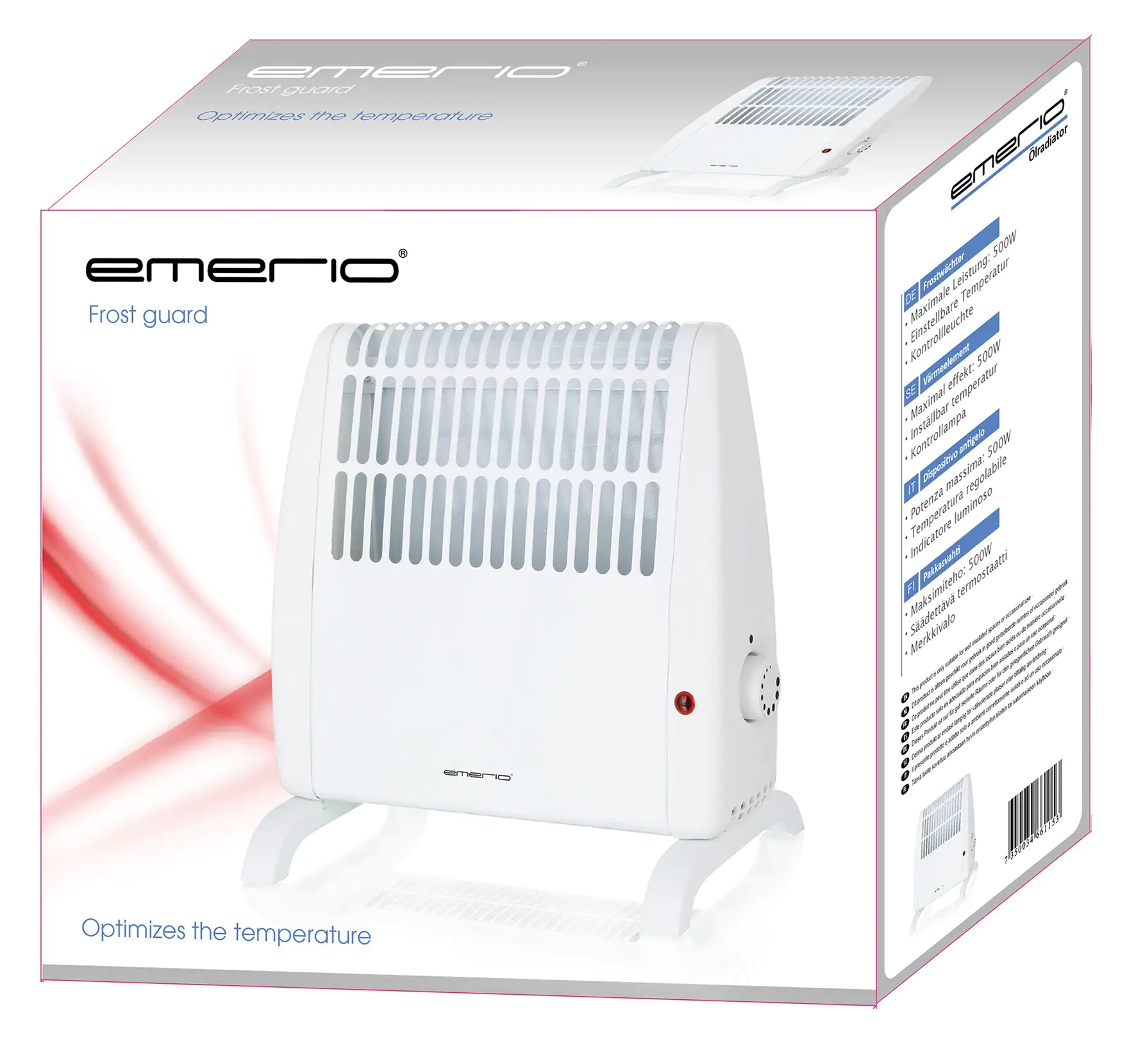 emerio Frostwächter Standgerät 500 W, weiß