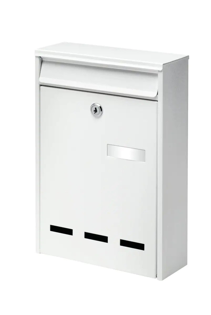 Burg Wächter Briefkasten Pocket weiß 31.5 x 21.5 x 75 cm