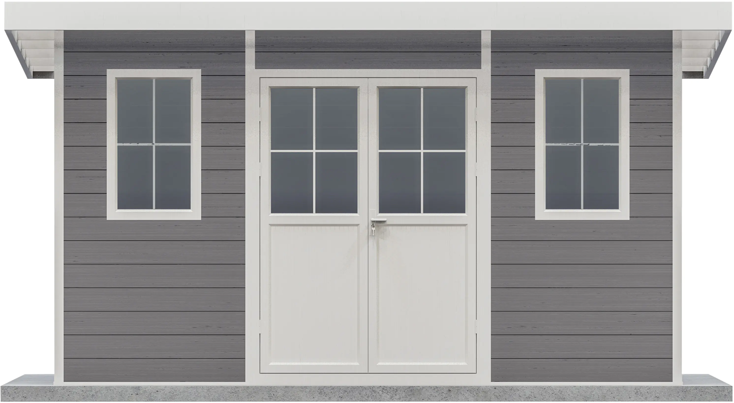 elephant WPC Gartenhaus mit Flachdach L 400 x 300 cm