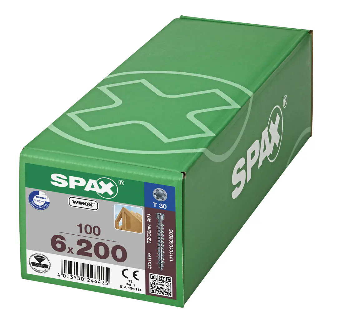 Spax Holzbauschrauben 6.0 x 200 mm TX 30 - 100 Stk.