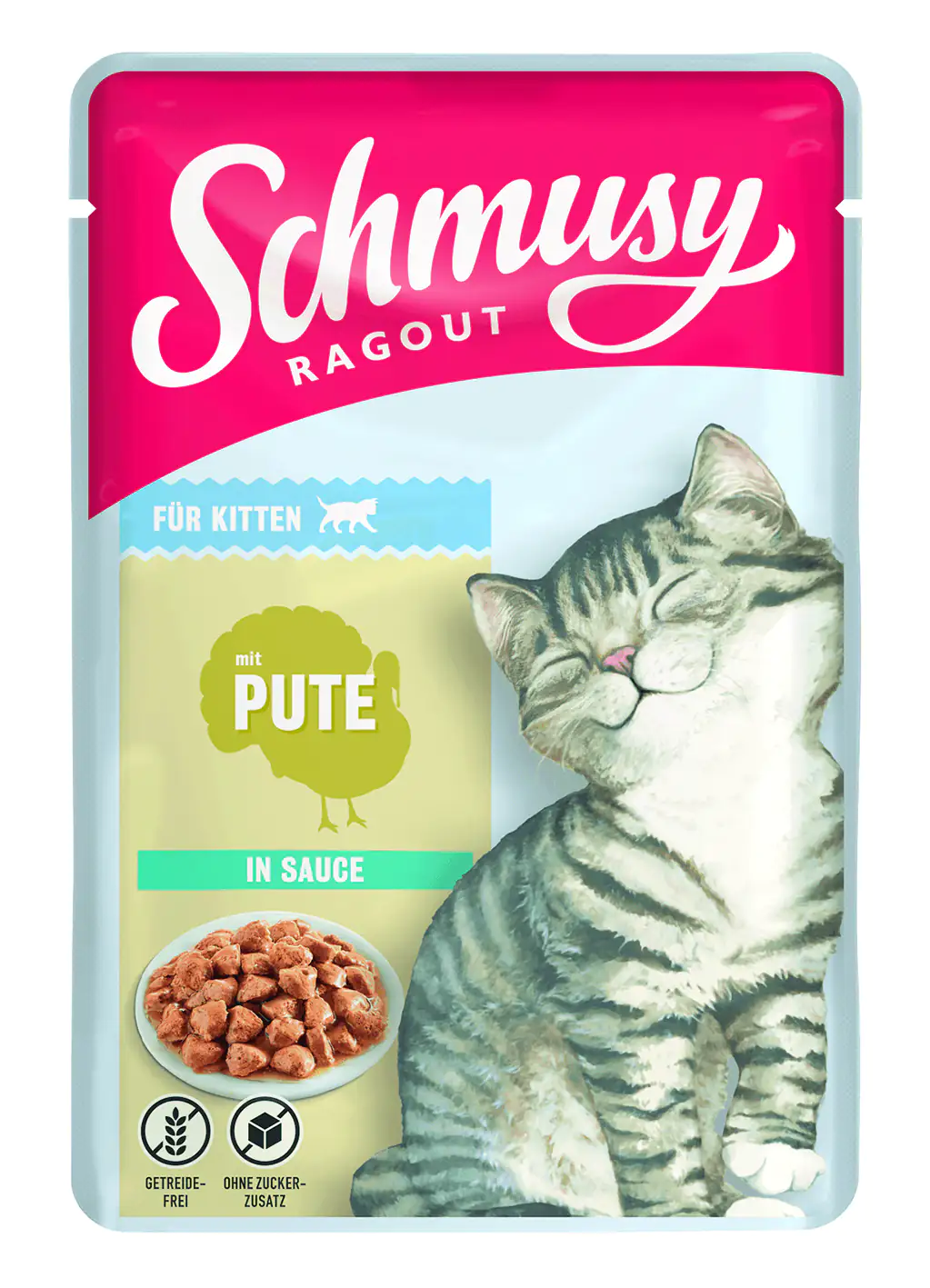 Schmusy Ragout für Kitten mit Pute in Sauce 100 g