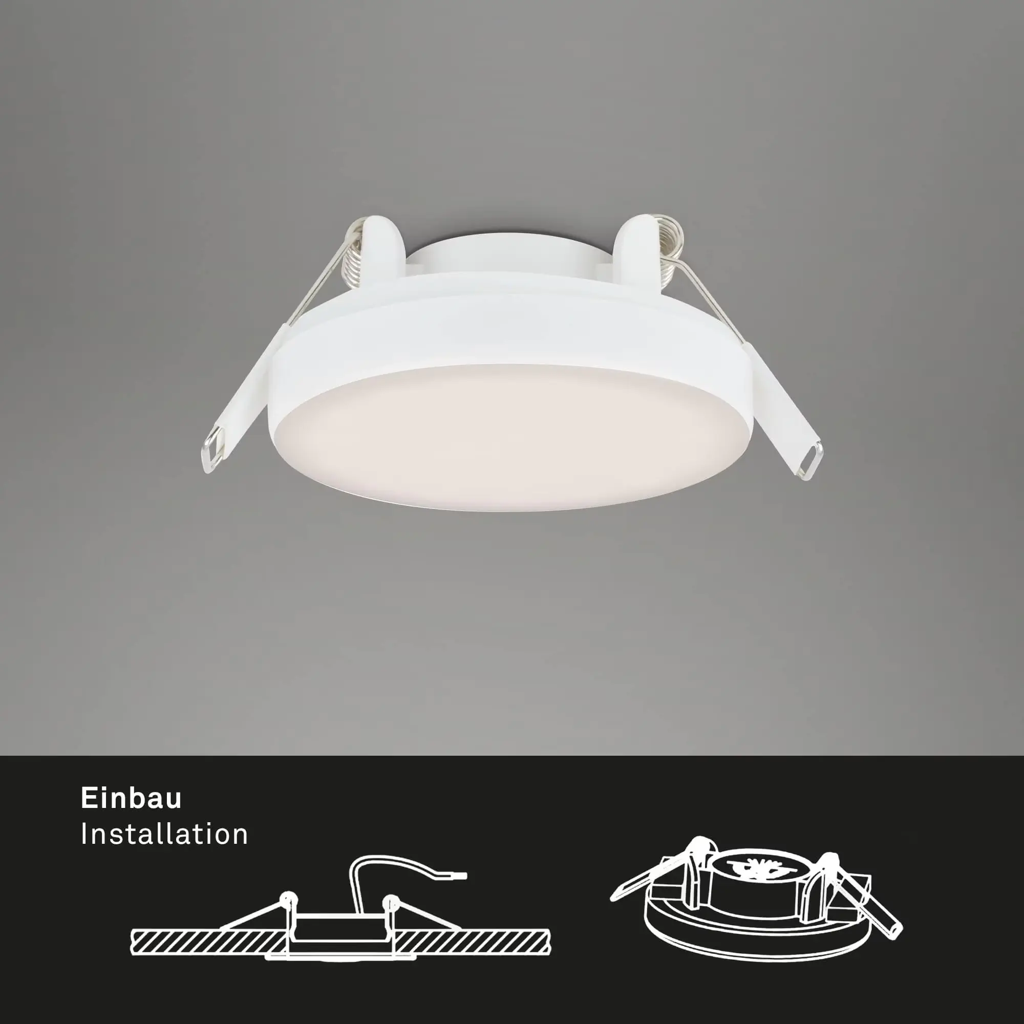 Di-Ka LED Einbauleuchte Plat 3er Set weiß Ø 7,5 cm 3W, neutralweiß Di-Ka LED Einbauleuchte Plat 3er Set weiß Ø 7,5 cm 3W, neutralweiß