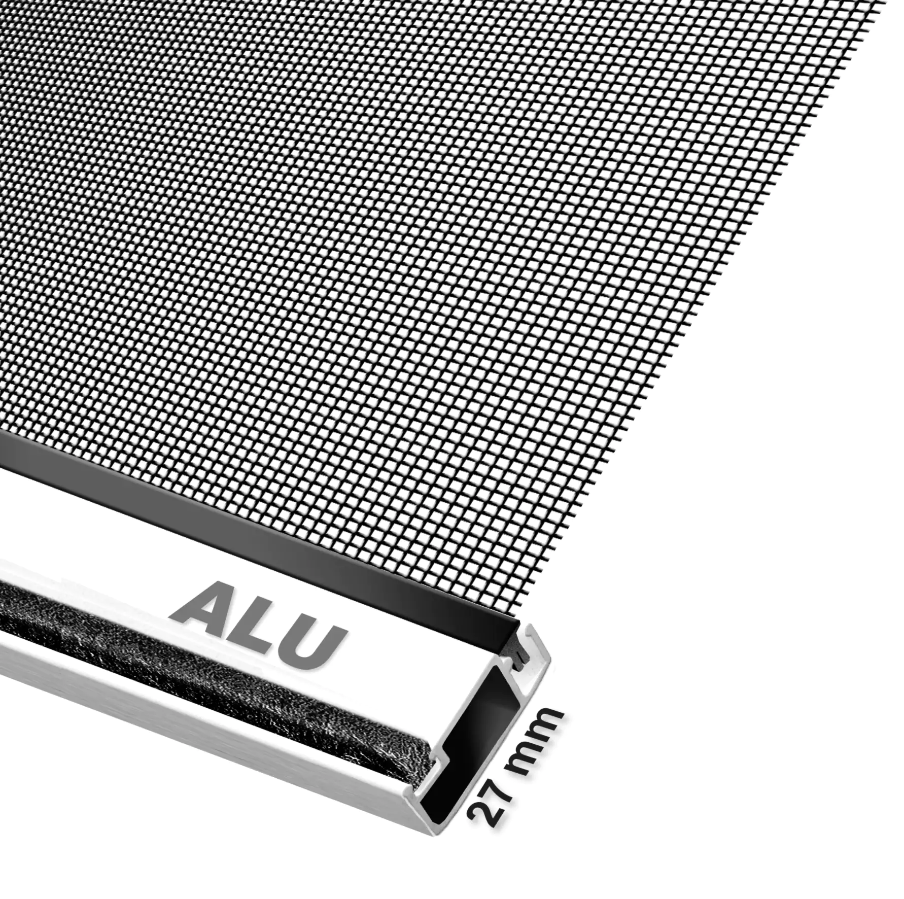 Schellenberg Fliegenschutz-Fenster PLUS 100 x 120 cm anthrazit/weiß kürzbar