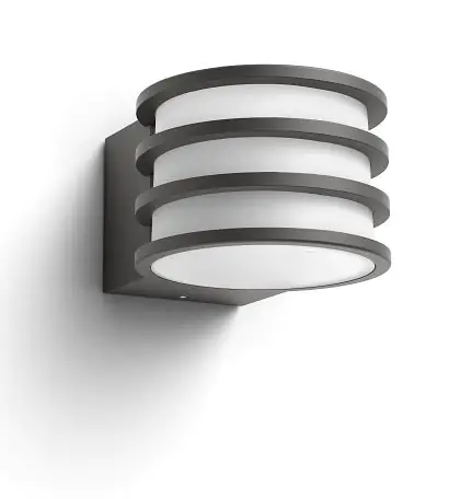 8718696166048 Philips Hue LED Außen-Wandleuchte White Lucca warmweiß