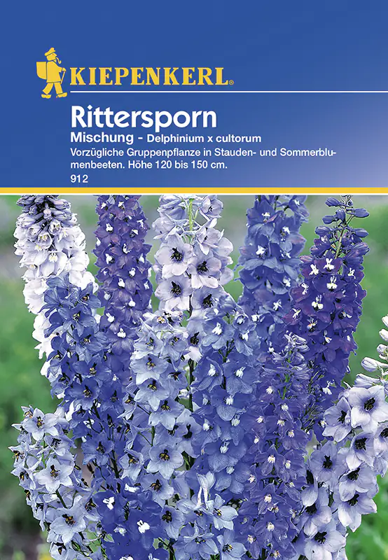 4000159159129 Kiepenkerl Rittersporn Mischung Delphinium x cultorum, Inhalt: ca. 30 Pflanzen