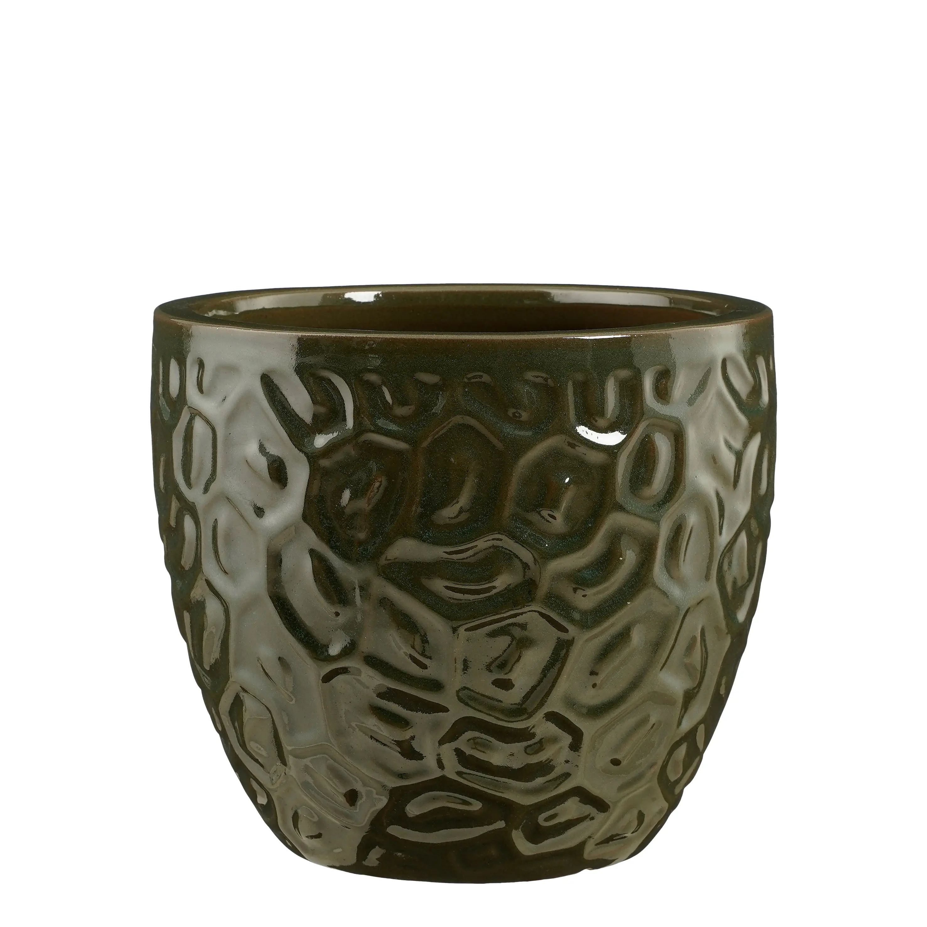 Mica Decorations Übertopf Peto Ton dunkelgrün Ø 29 x 26 cm