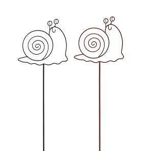 TrendLine Gartenstecker Metall Schnecke sortiert 115 cm