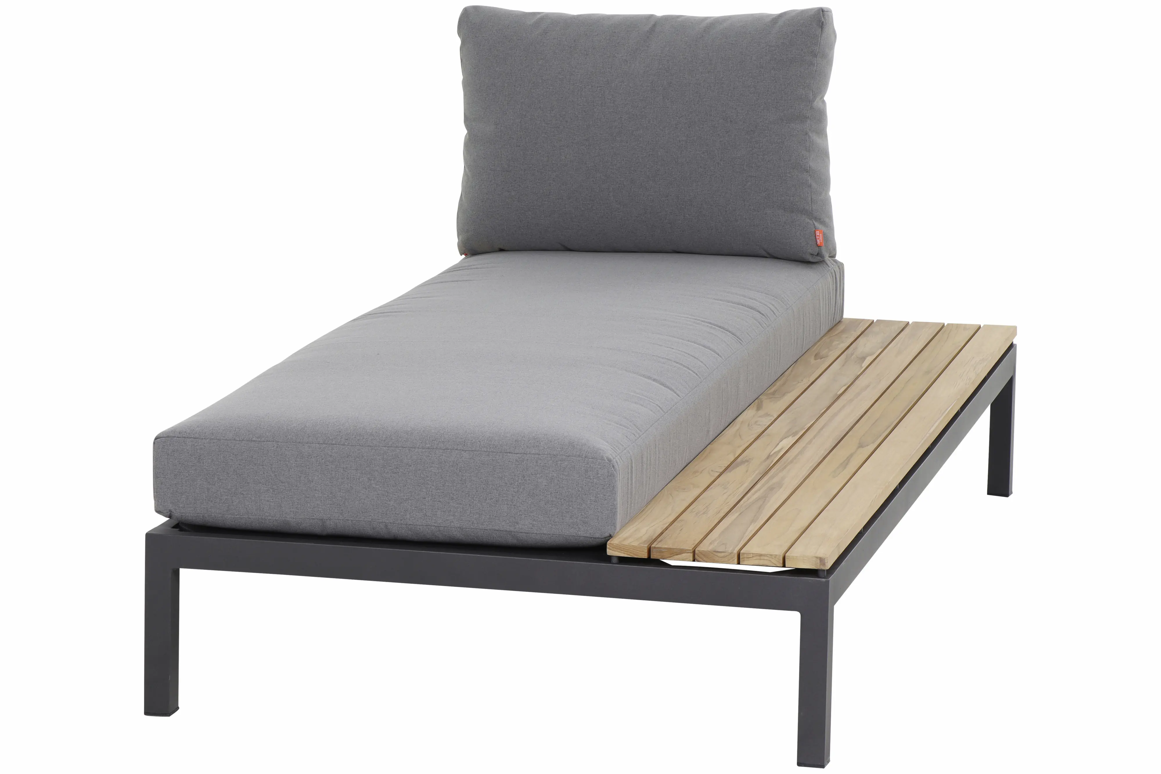 Siena Garden Gartenmöbel-Set Alvida Aluminium/Holz inkl. Kissen mit Tablett 5-tlg.