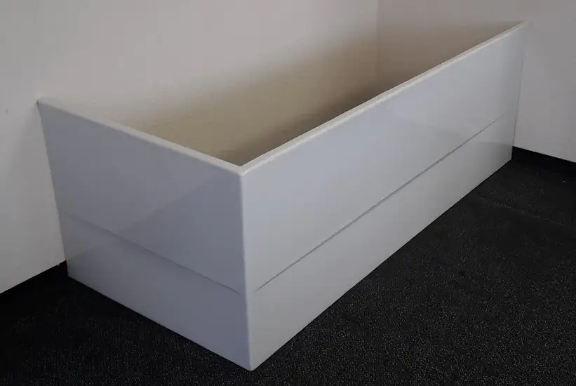 Ottofond Acrylschürze Porta 180 cm, weiß, Modell B