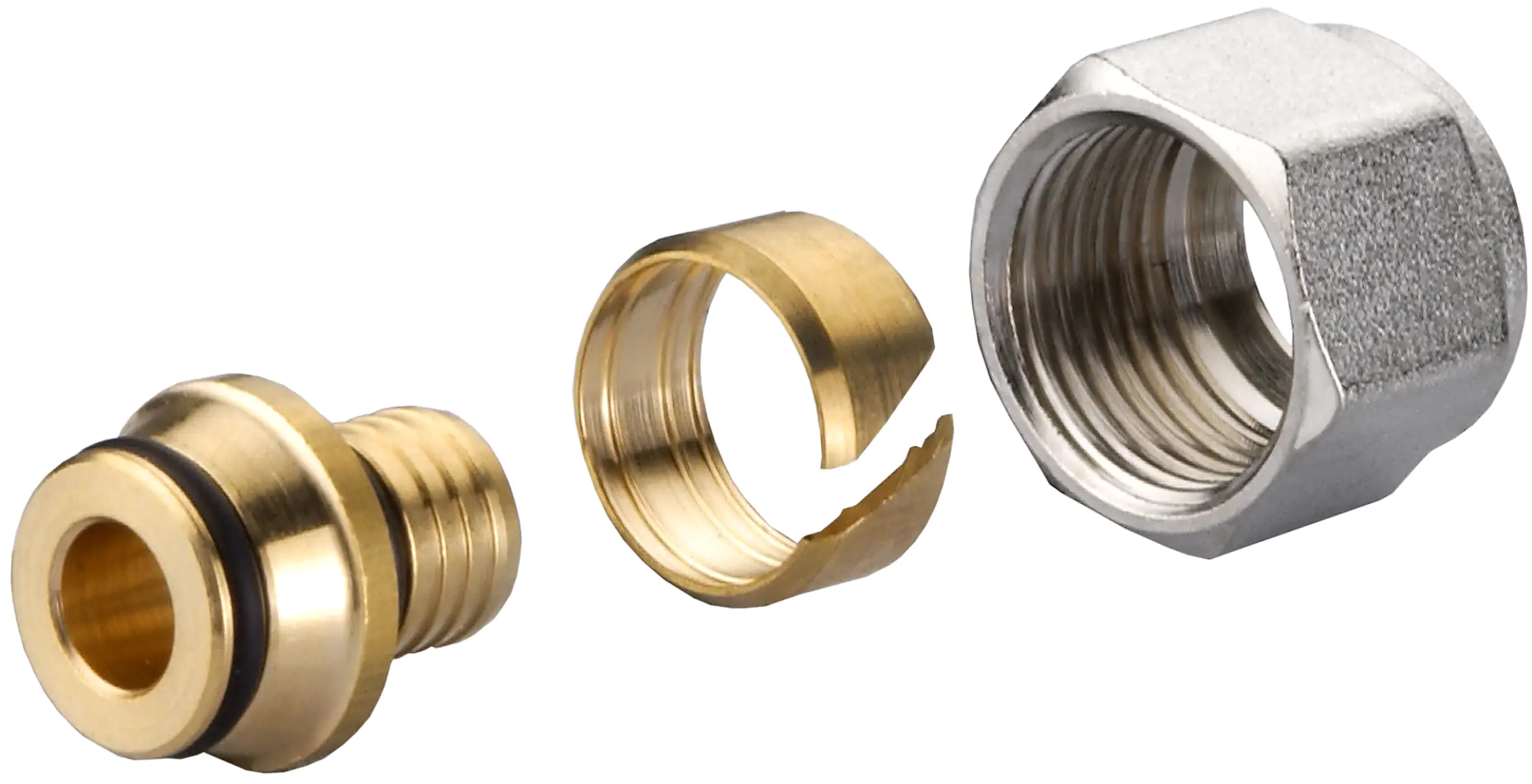 4035300820238 Cornat Schraub-Adapter komplett ø 20 mm 3/4" IG Messing vernickelt