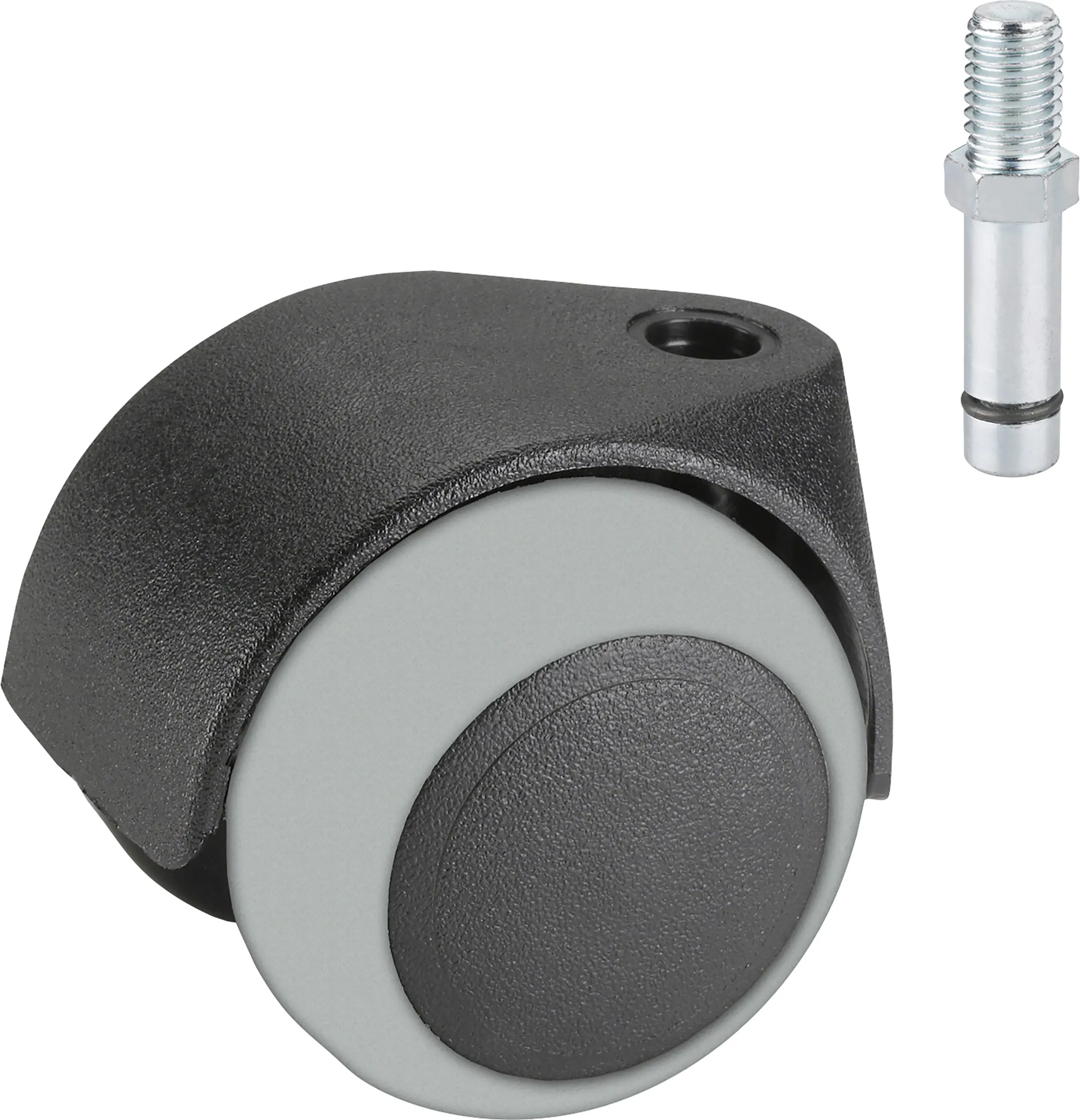 Doppelrolle Ø 40 mm mit Stift Tragkr. 30 kg