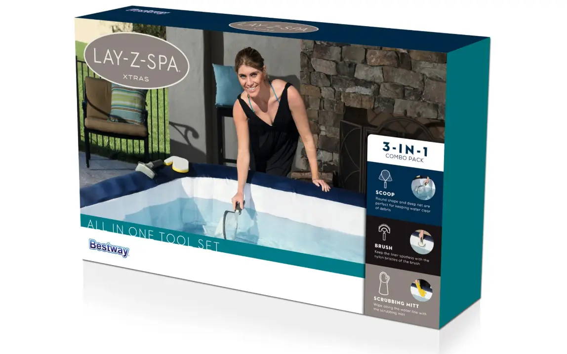 Bestway LAY-Z-SPA Xtras Reinigungsset All in One für Pool 3-tlg