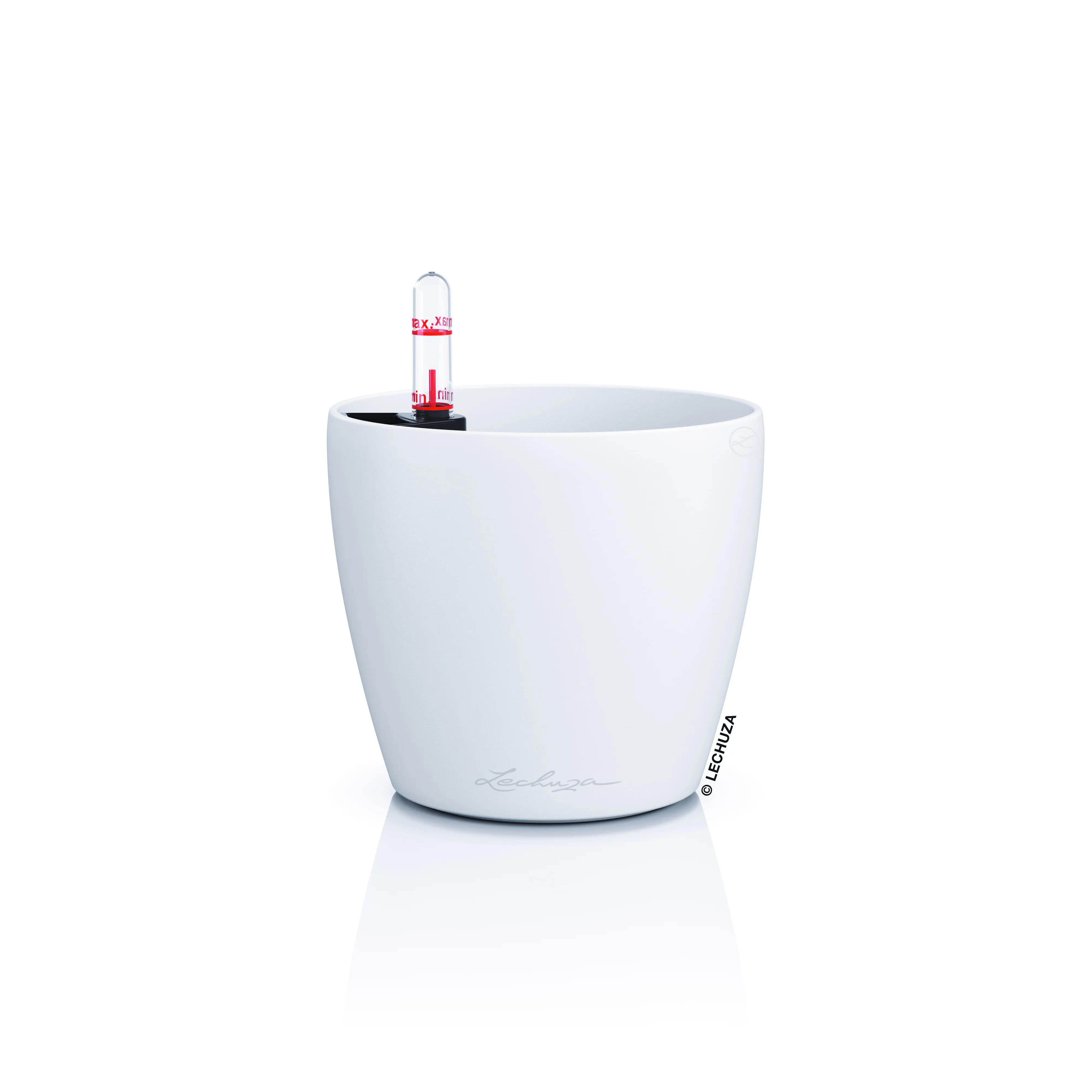 Lechuza Pflanzgefäß-Set Classico Color 12 Kunststoff weiß Ø 13,2 x 11,8 cm