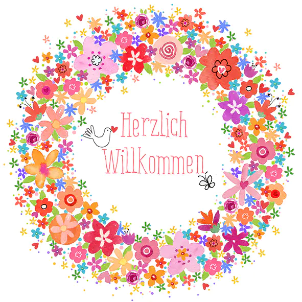 4014995497932 Braun & Company Servietten Herzlich Willkommen 33 x 33 cm - 20er Pack