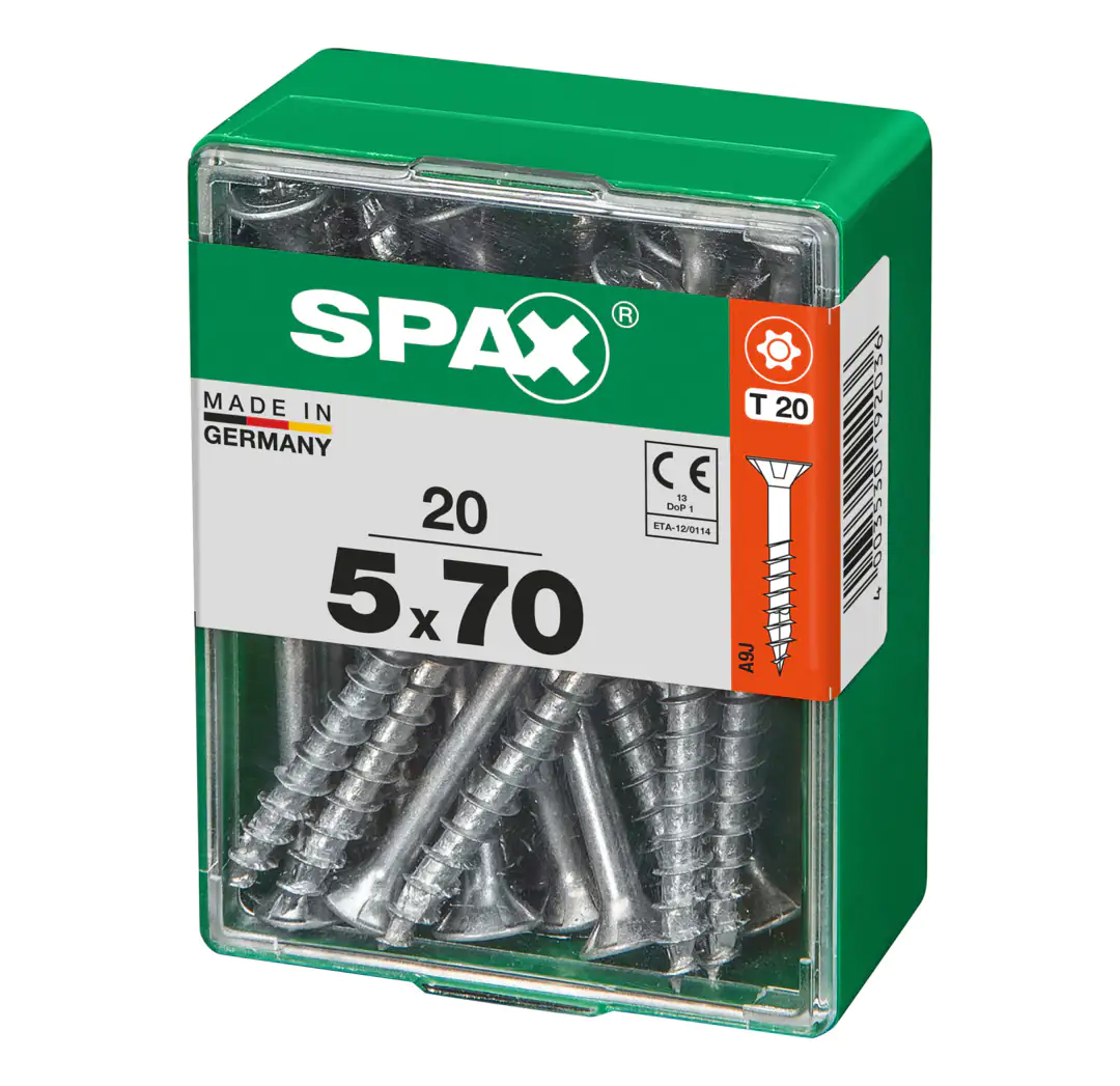 Spax Universalschrauben 5.0 x 70 mm TX 20 - 20 Stk.
